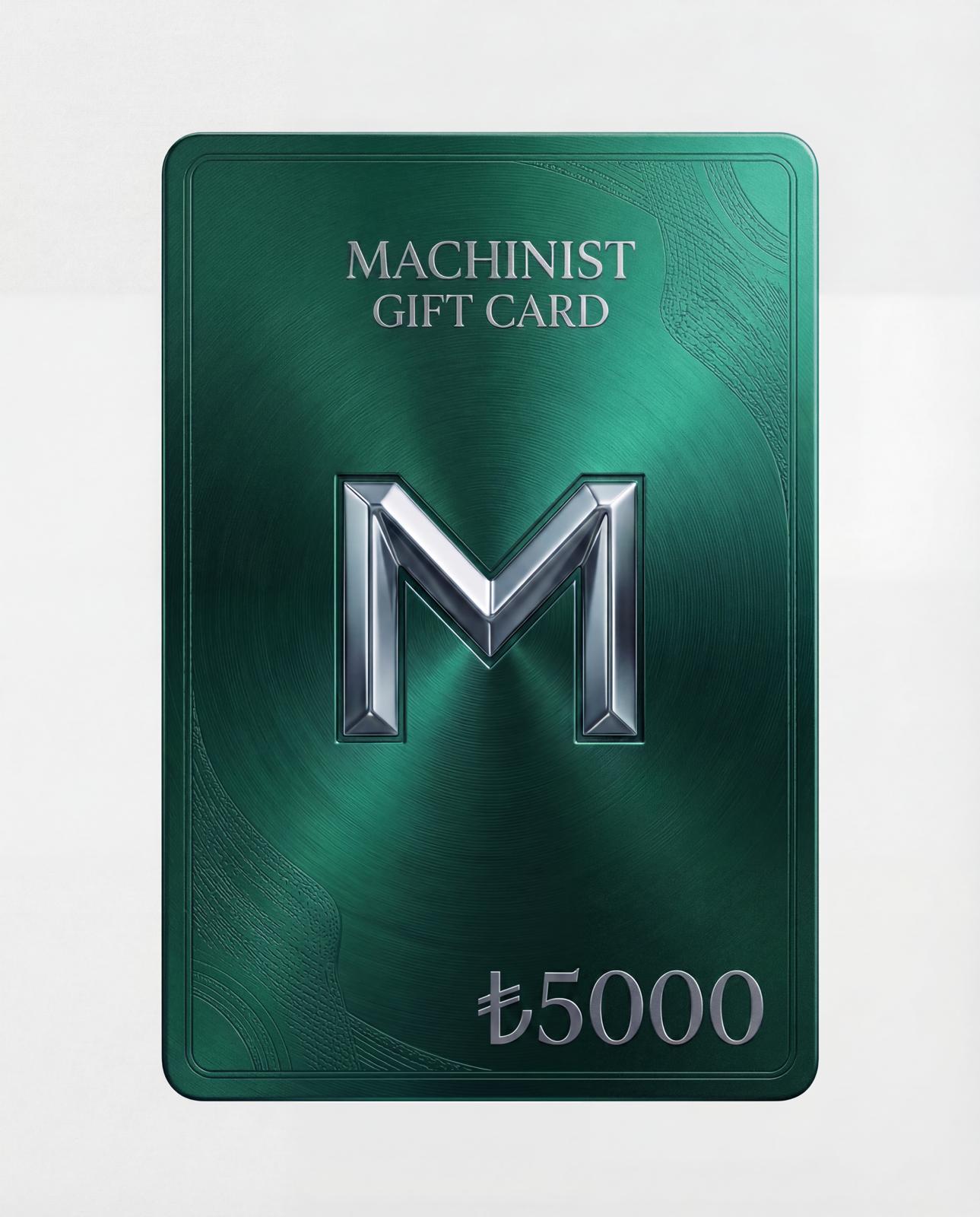 Machinist Gift Card