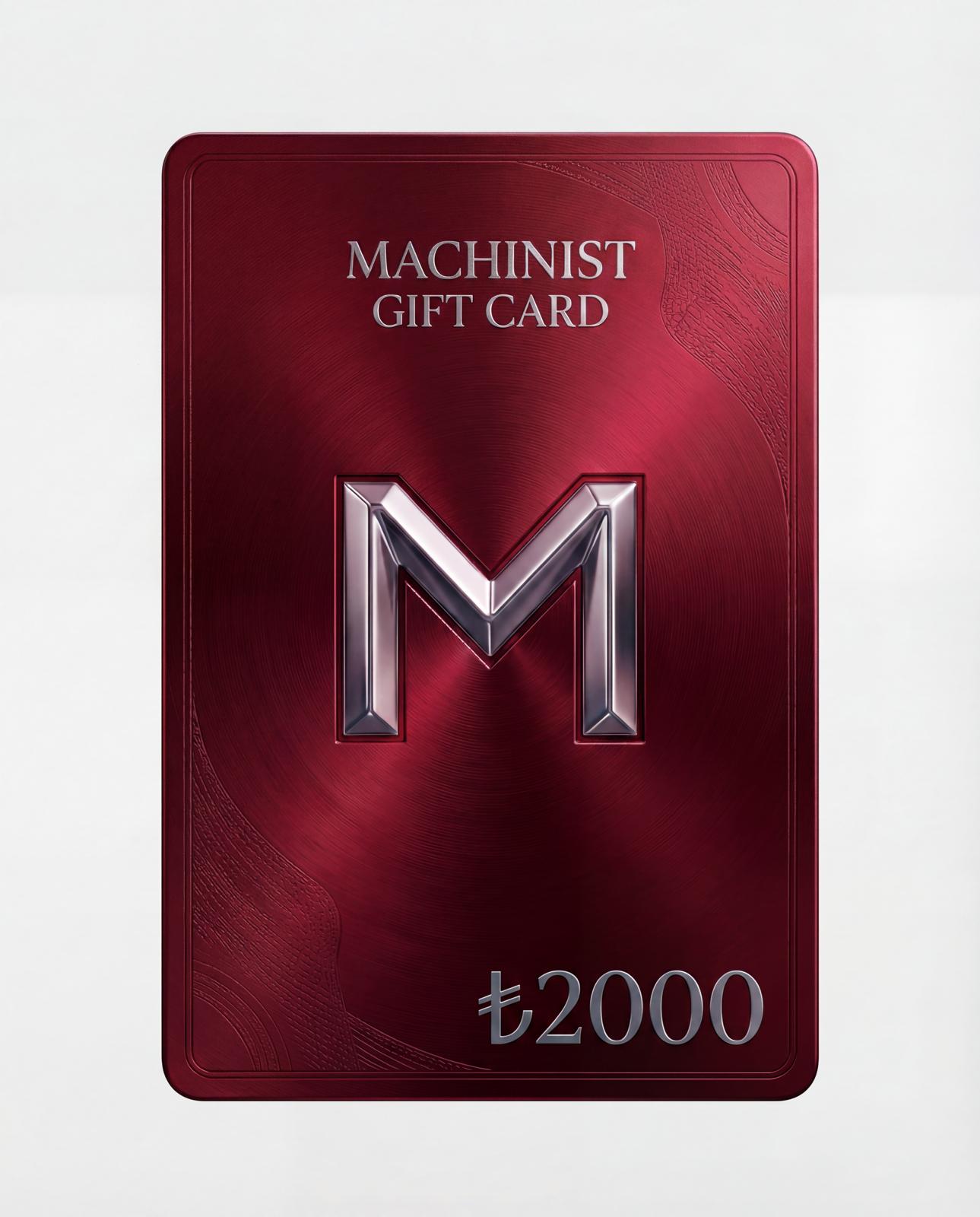 Machinist Gift Card
