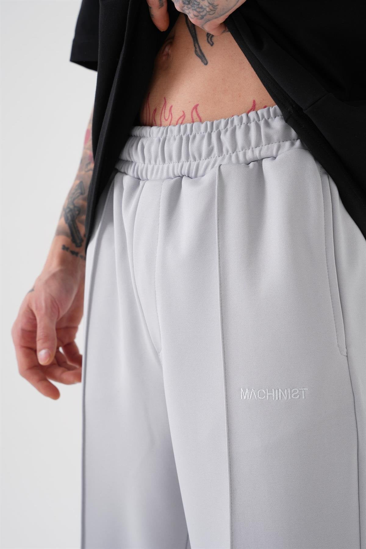 Erkek Baggy Relaxed Premium Eşofman Altı Gri