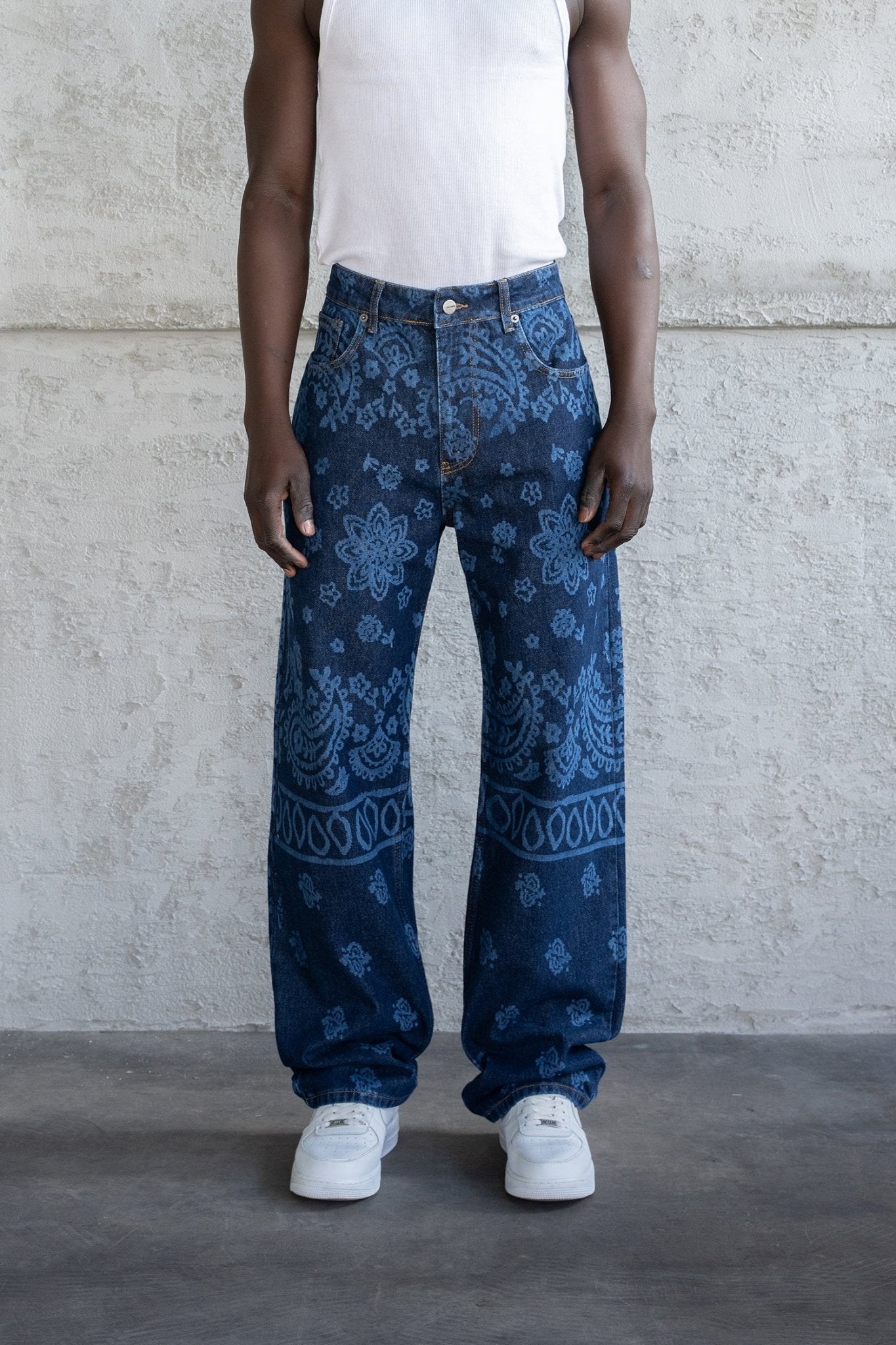 BAROQUE PATTERNED JEAN Barok Desenli
