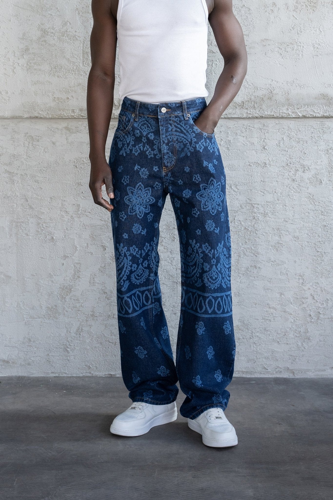 BAROQUE PATTERNED JEAN Barok Desenli