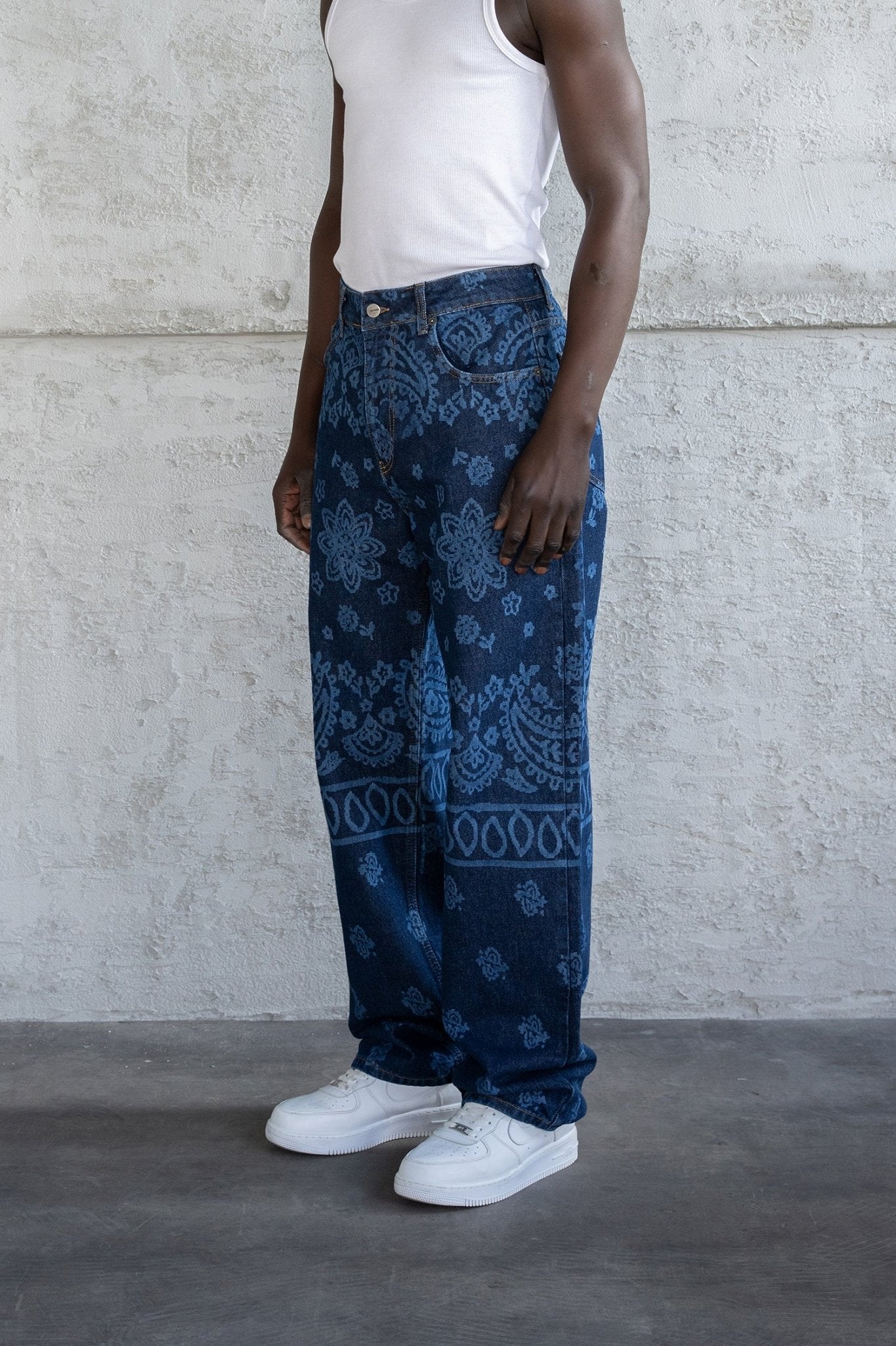 BAROQUE PATTERNED JEAN Barok Desenli