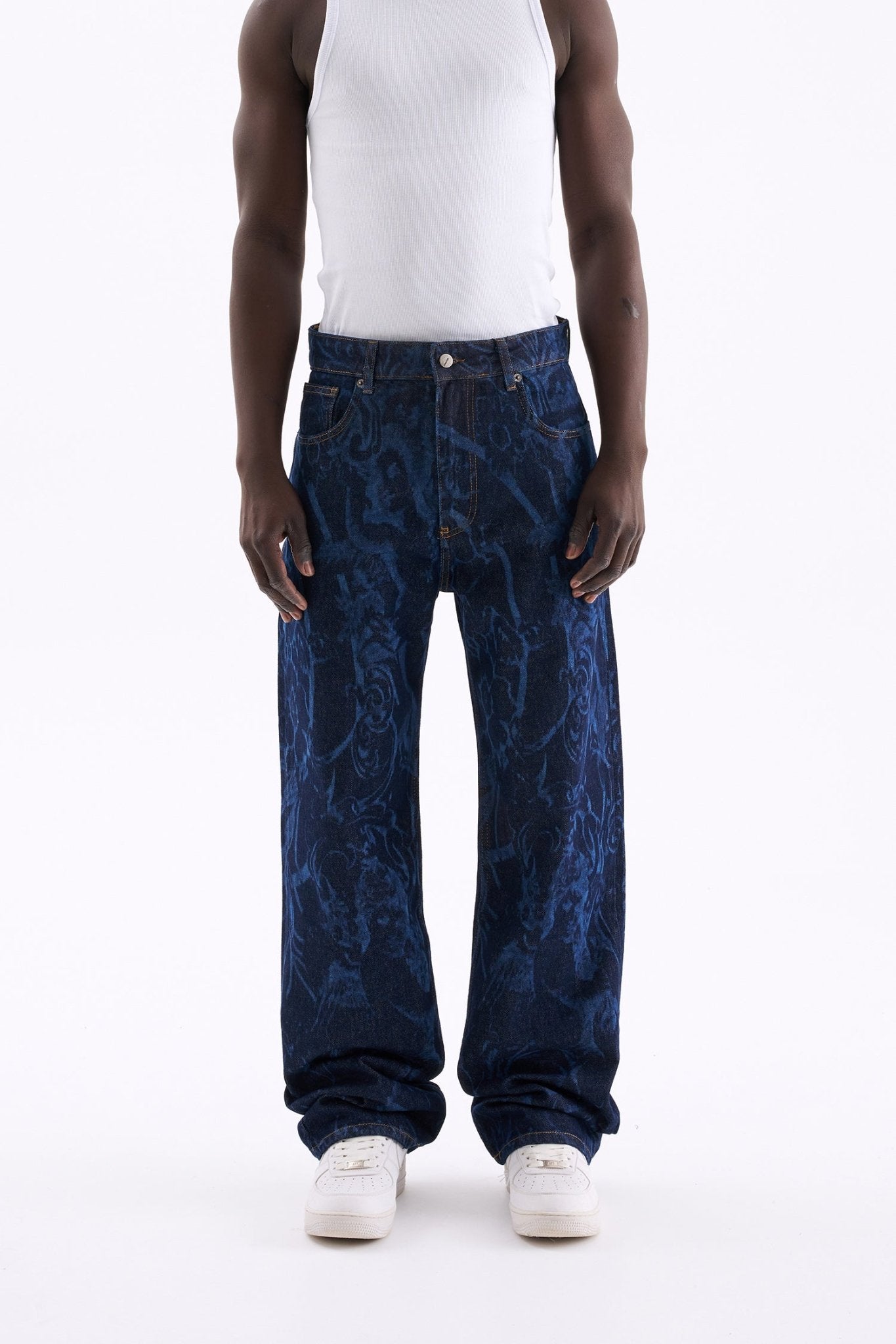 BAROQUE PATTERNED JEAN Melek Desenli