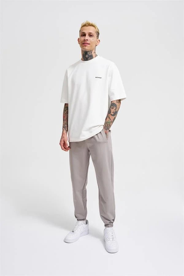 Basic Regular Bel Paça Lastikli 3 Cepli Jogger Eşofman Altı Açık Gri