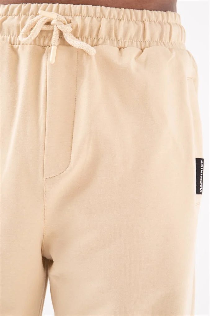 Basic Regular Bel Paça Lastikli 3 Cepli Jogger Eşofman Altı Bej