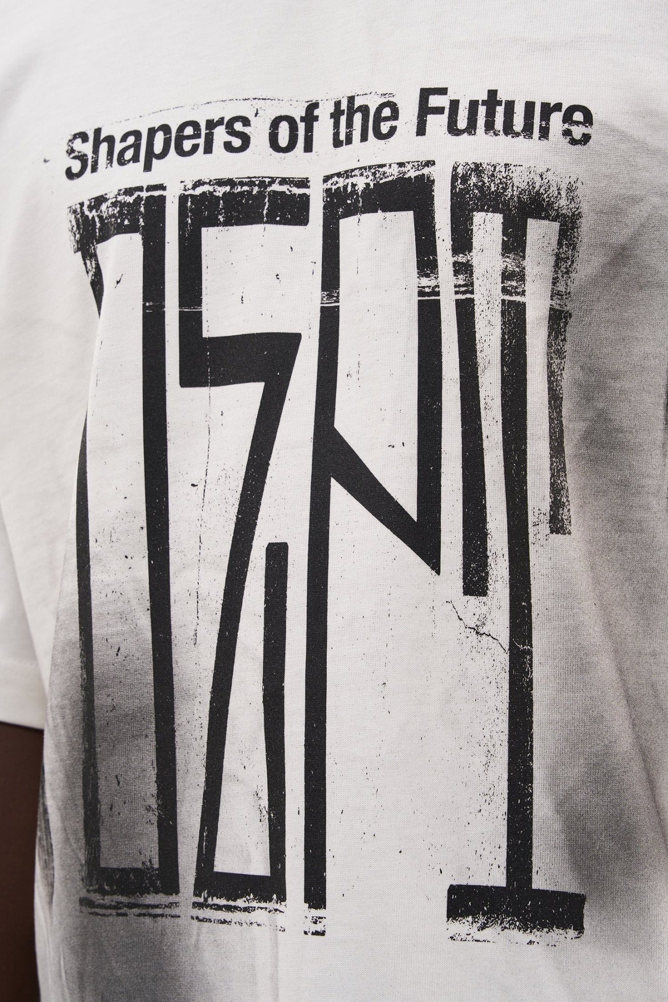 Erkek Design Dept Oversize Tişört Ekru