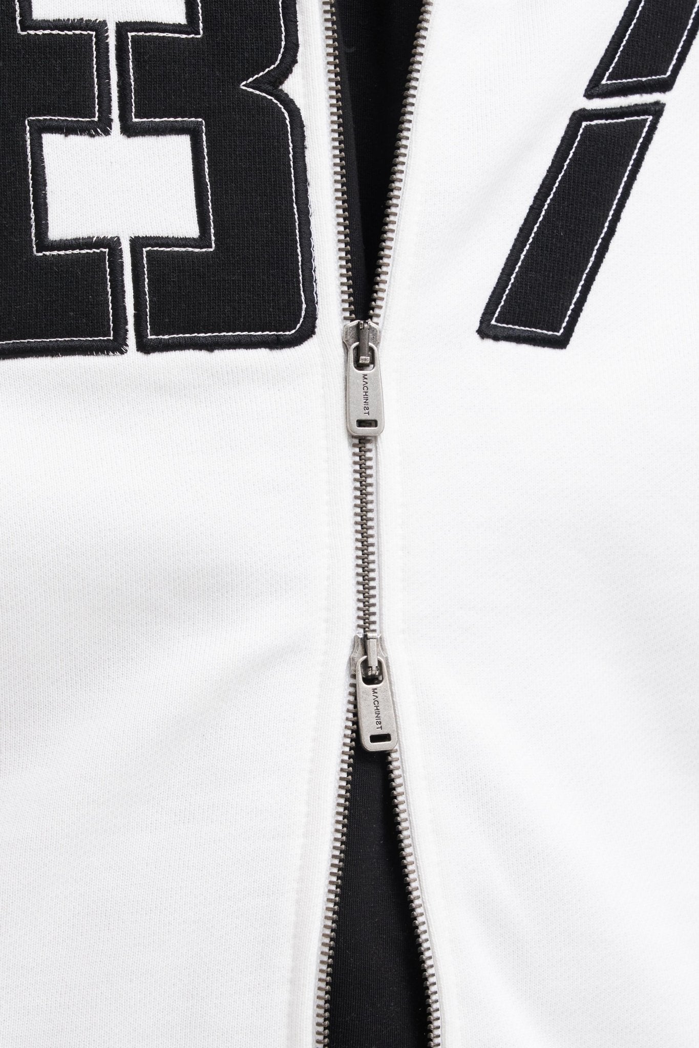 Erkek 87 Aplique Zip Jacket Ekru