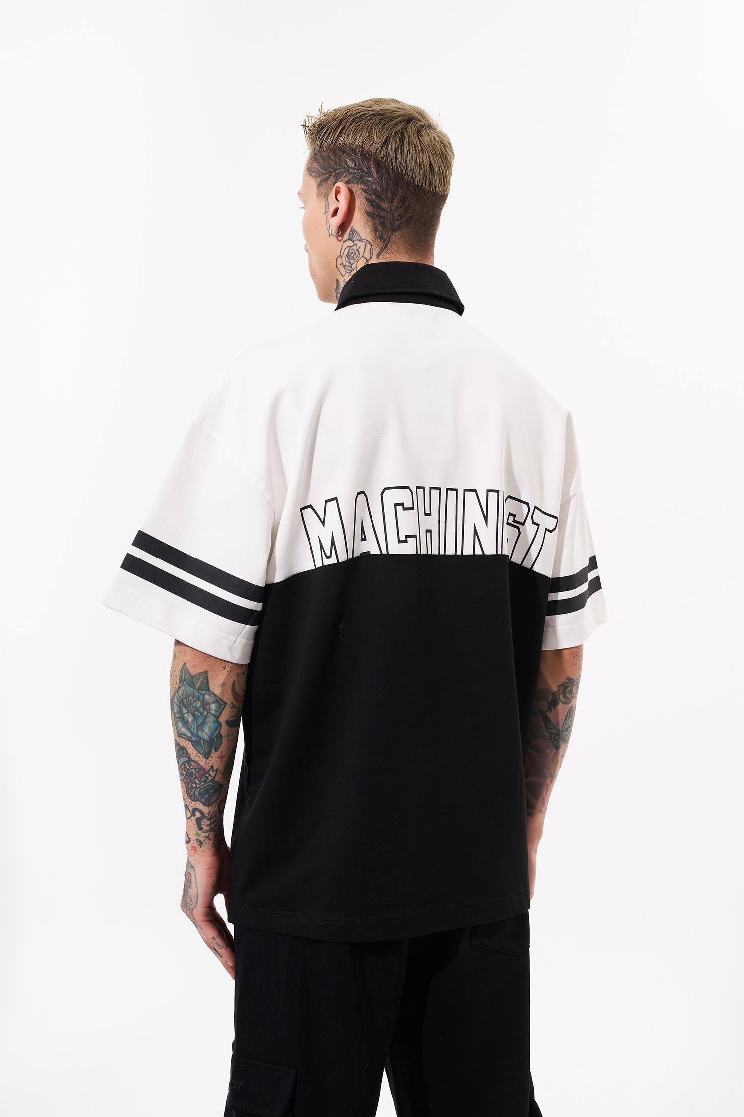 Erkek 87 Pieced Polo Yaka Tişört Ekru
