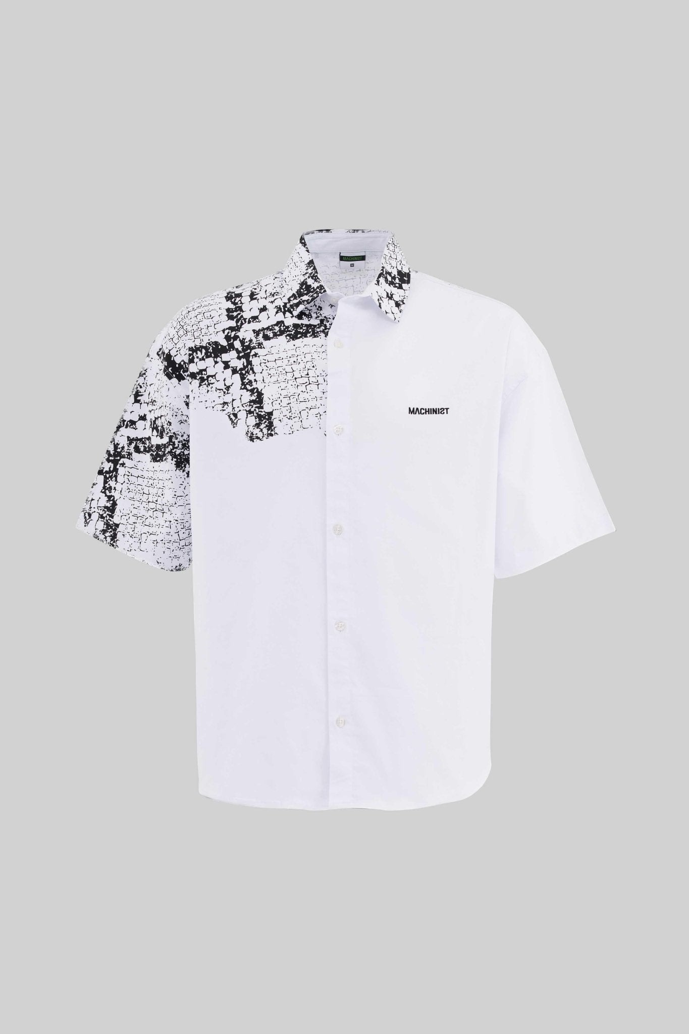 Erkek Animal Printed Gömlek Beyaz