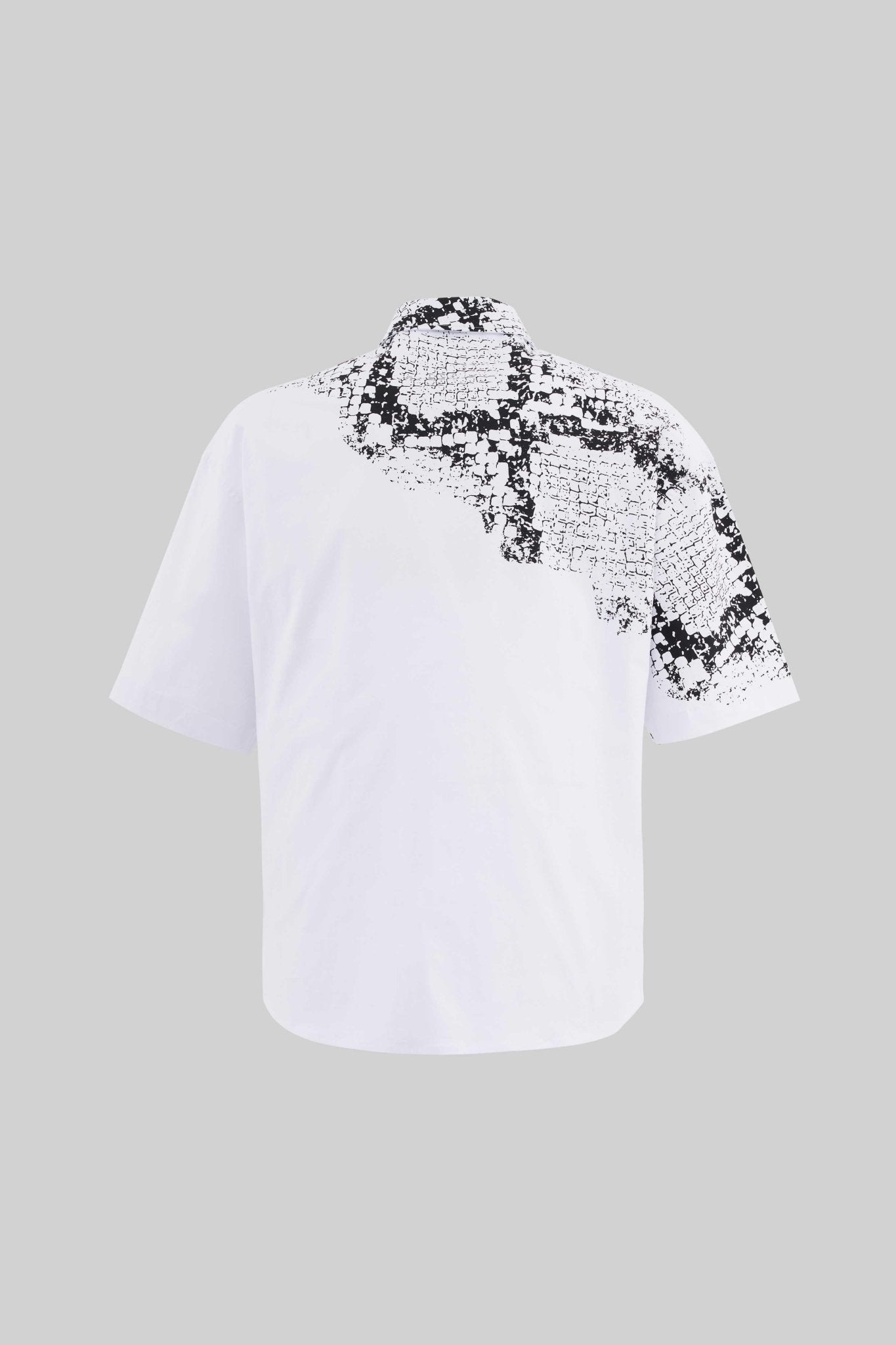 Erkek Animal Printed Gömlek Beyaz
