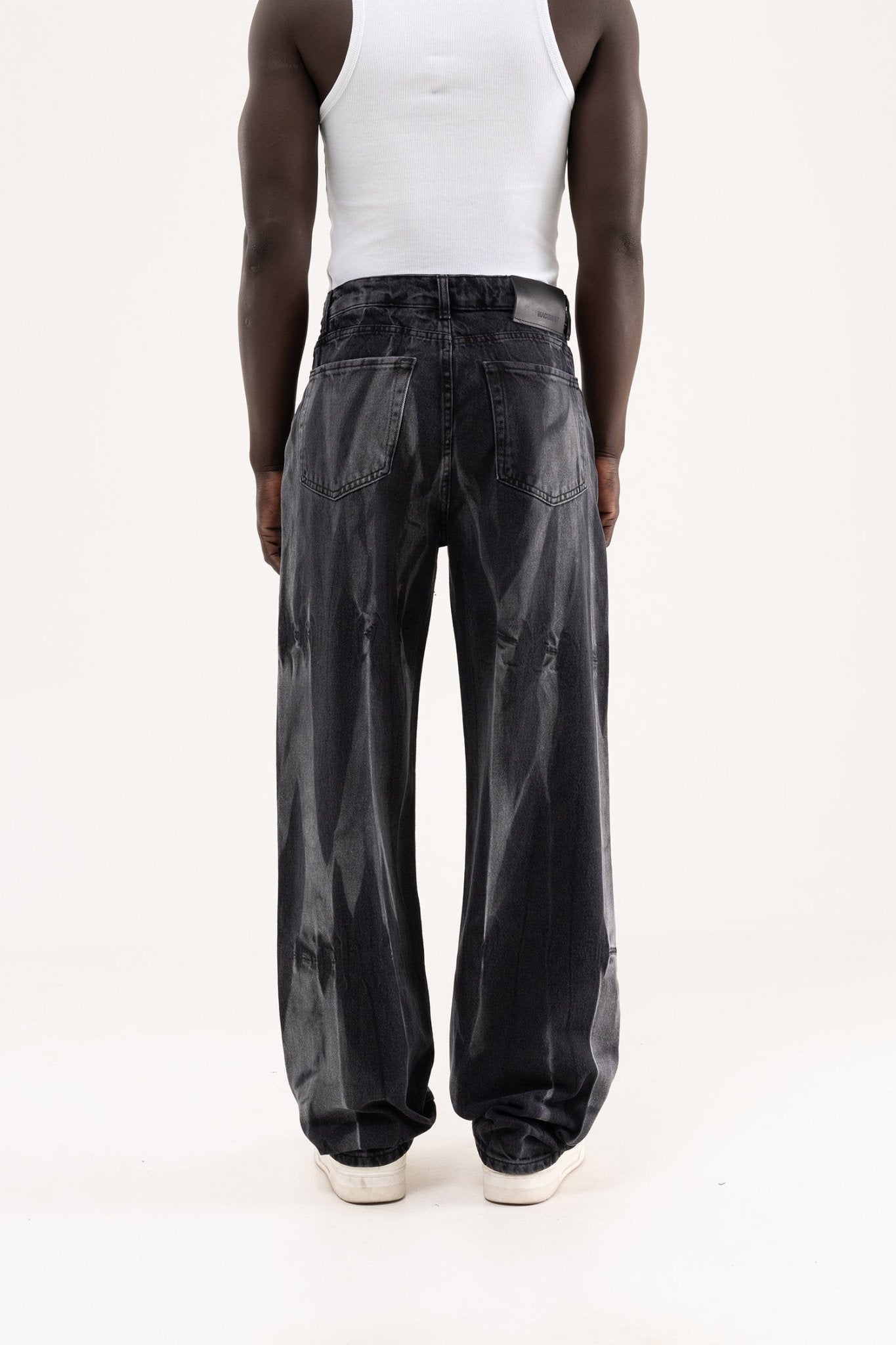 Erkek Baggy Jean Pantolon Siyah
