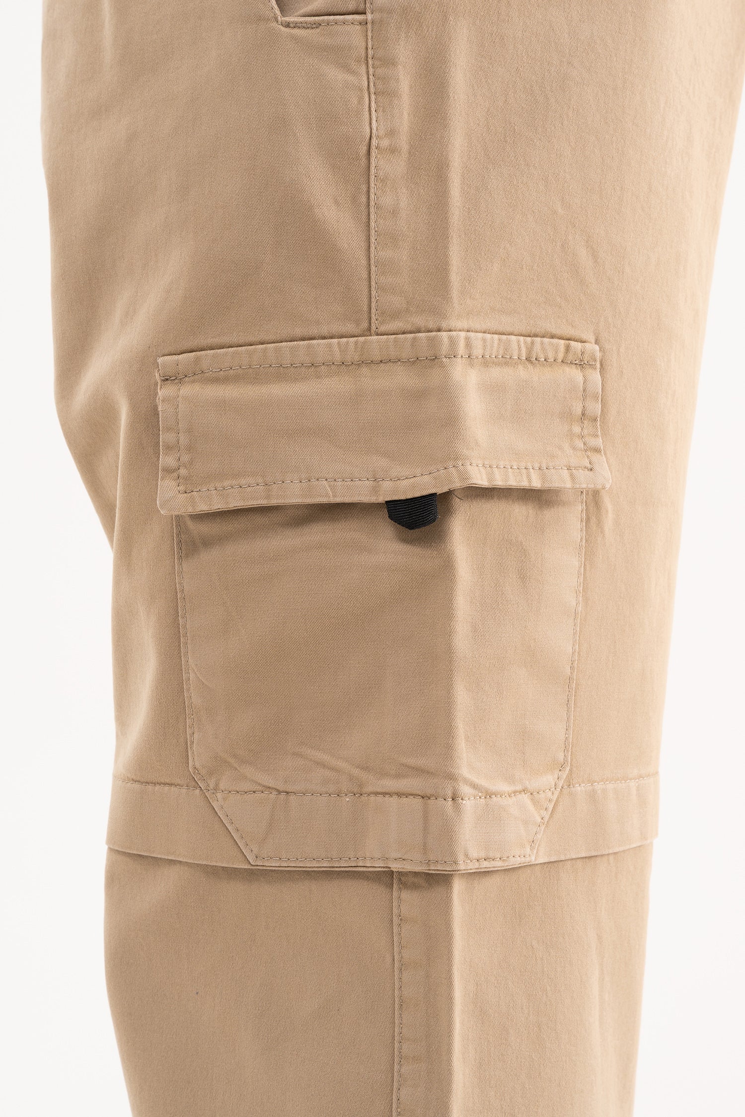 Erkek Baggy Kargo Pantolon Bej-5