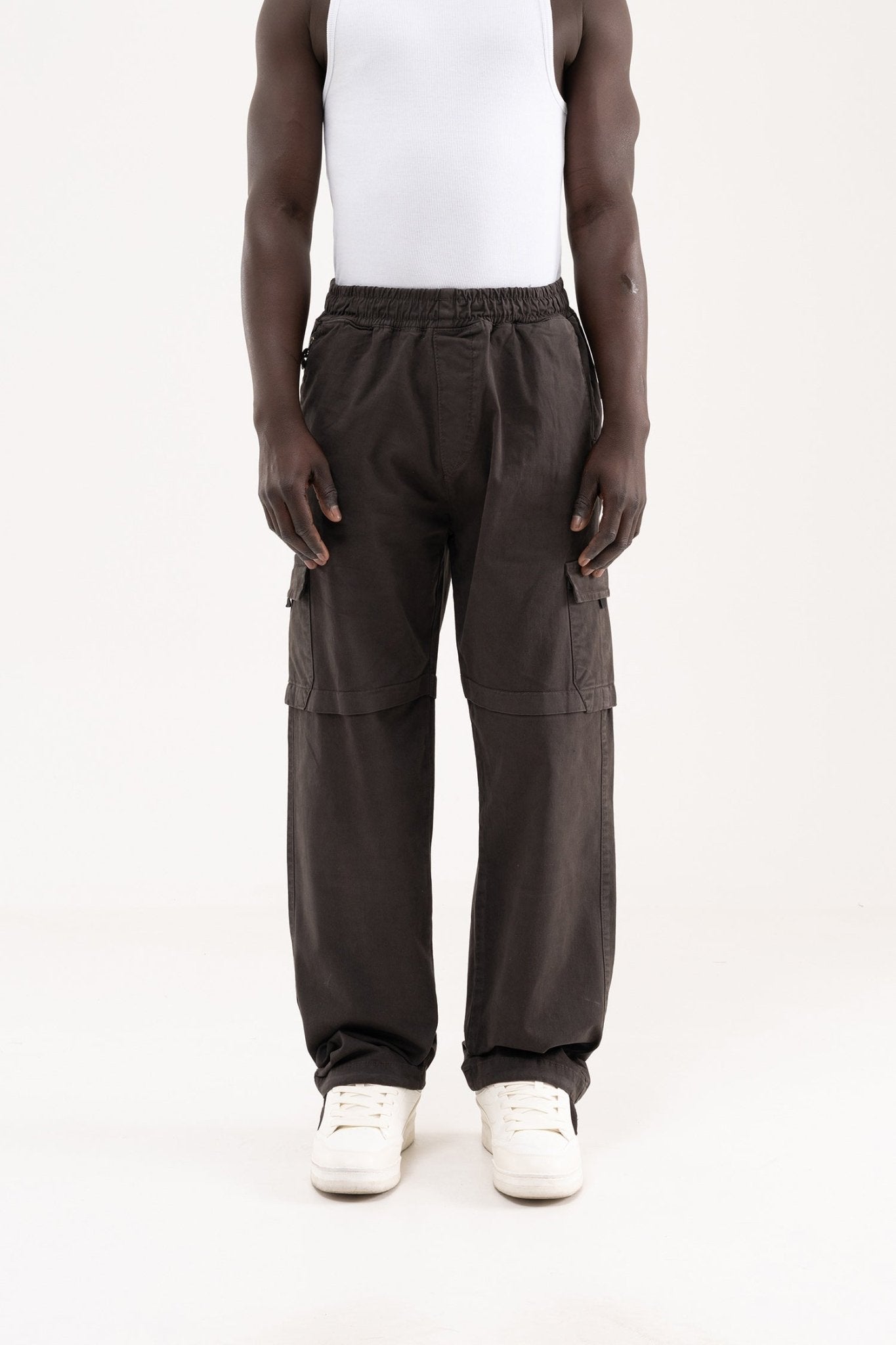 Erkek Baggy Kargo Pantolon Duman