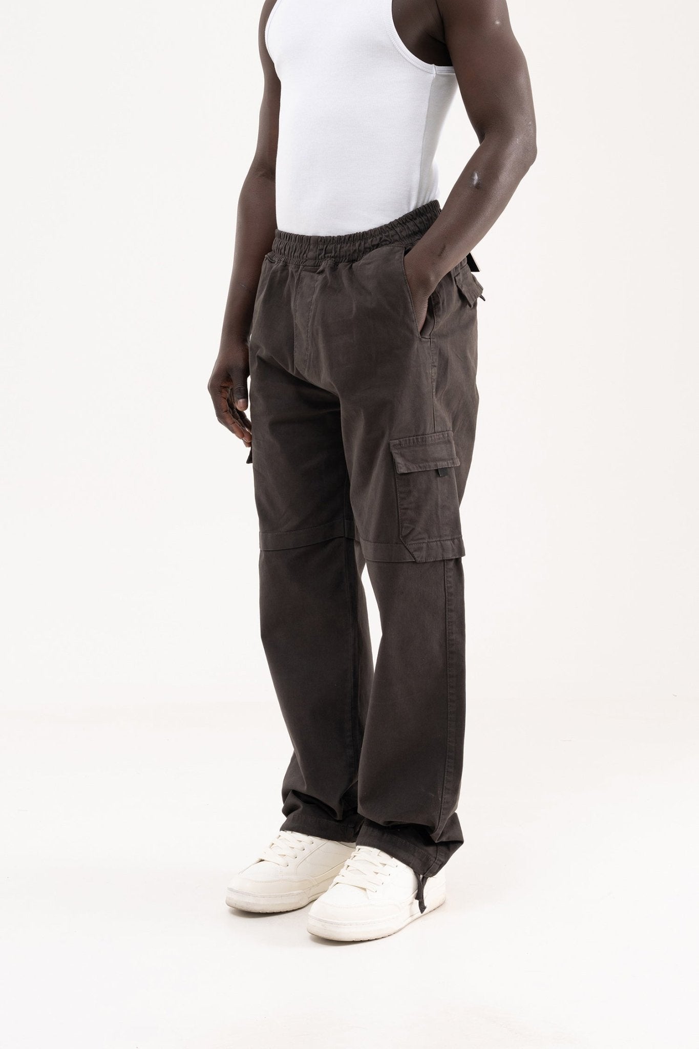 Erkek Baggy Kargo Pantolon Duman
