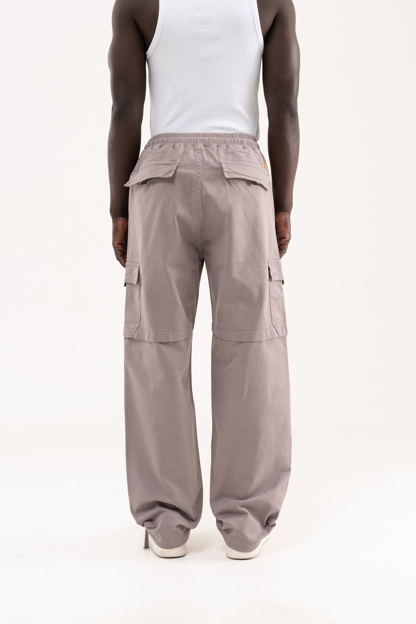 Erkek Baggy Kargo Pantolon Gri