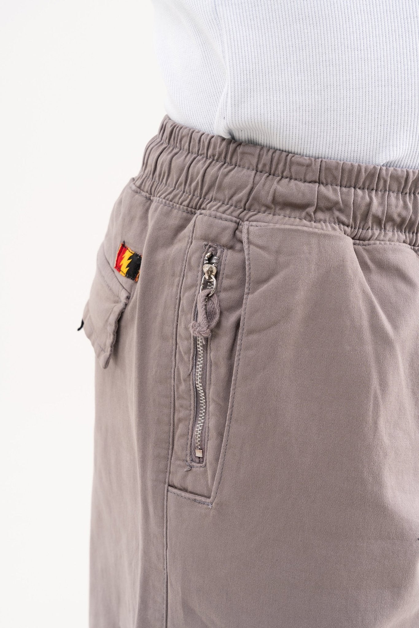 Erkek Baggy Kargo Pantolon Gri