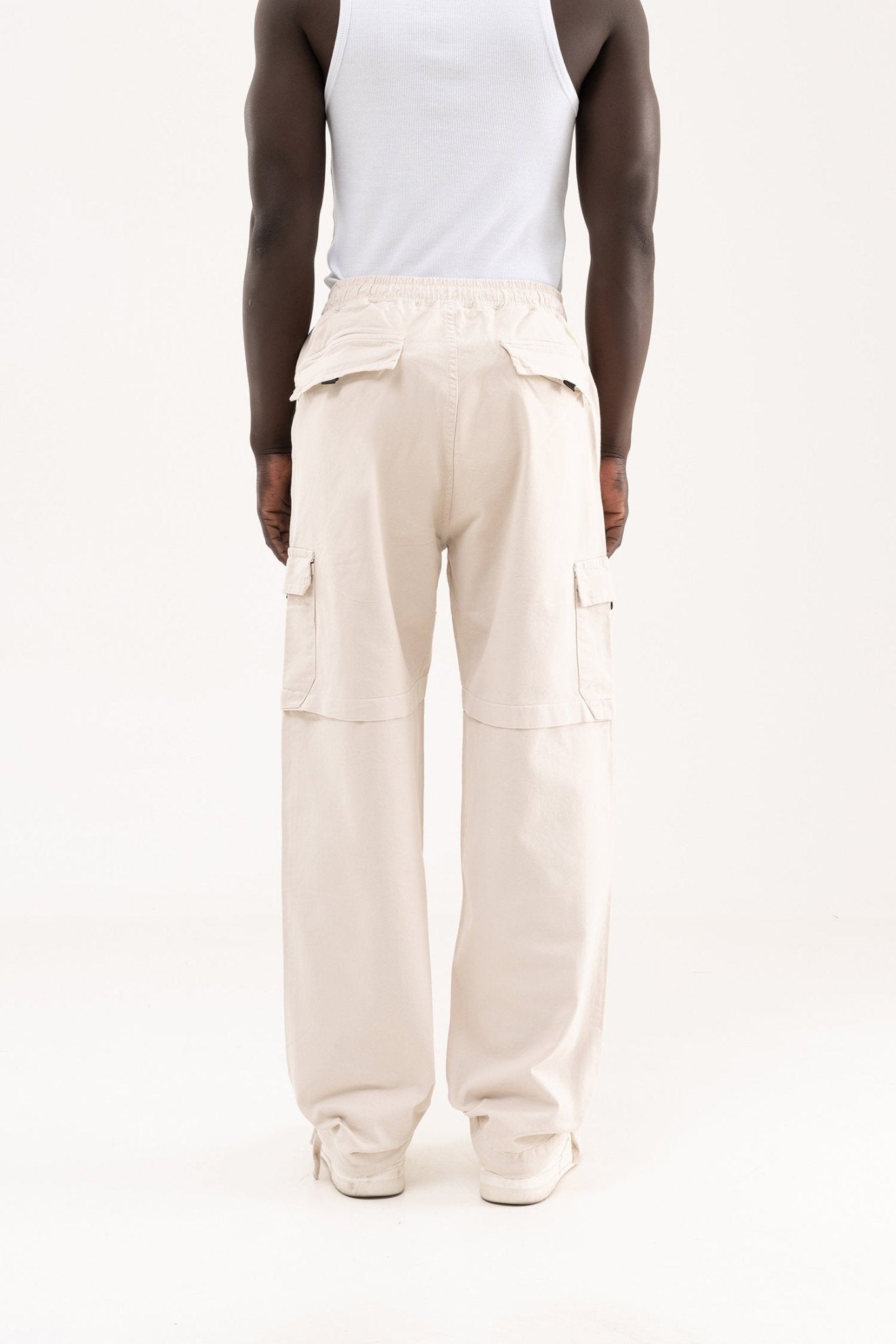 Erkek Baggy Kargo Pantolon Taş