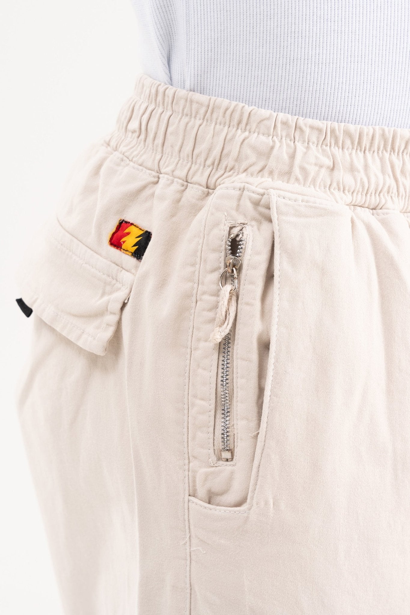 Erkek Baggy Kargo Pantolon Taş