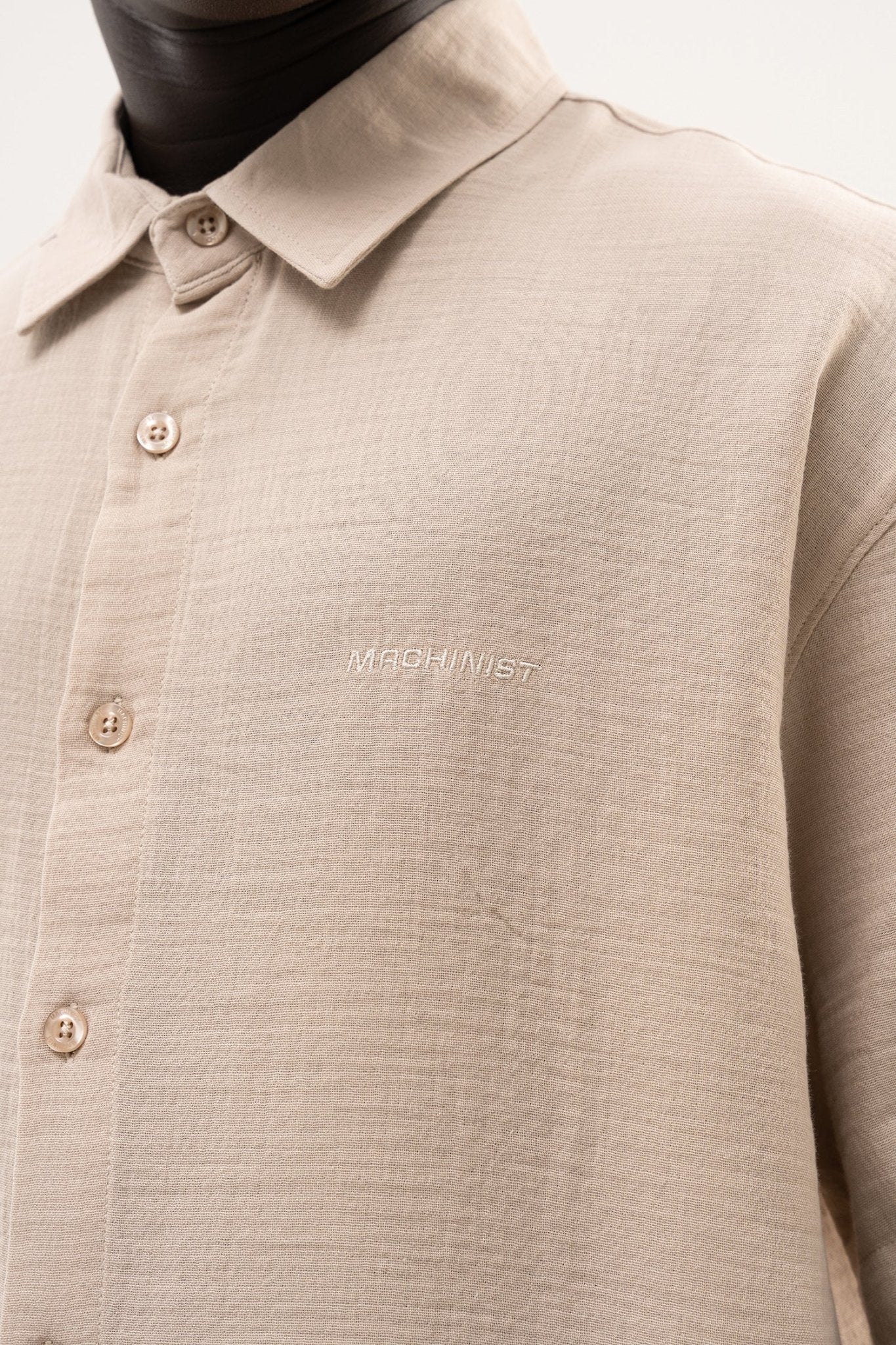 Erkek Basic Cotton Gömlek Bej