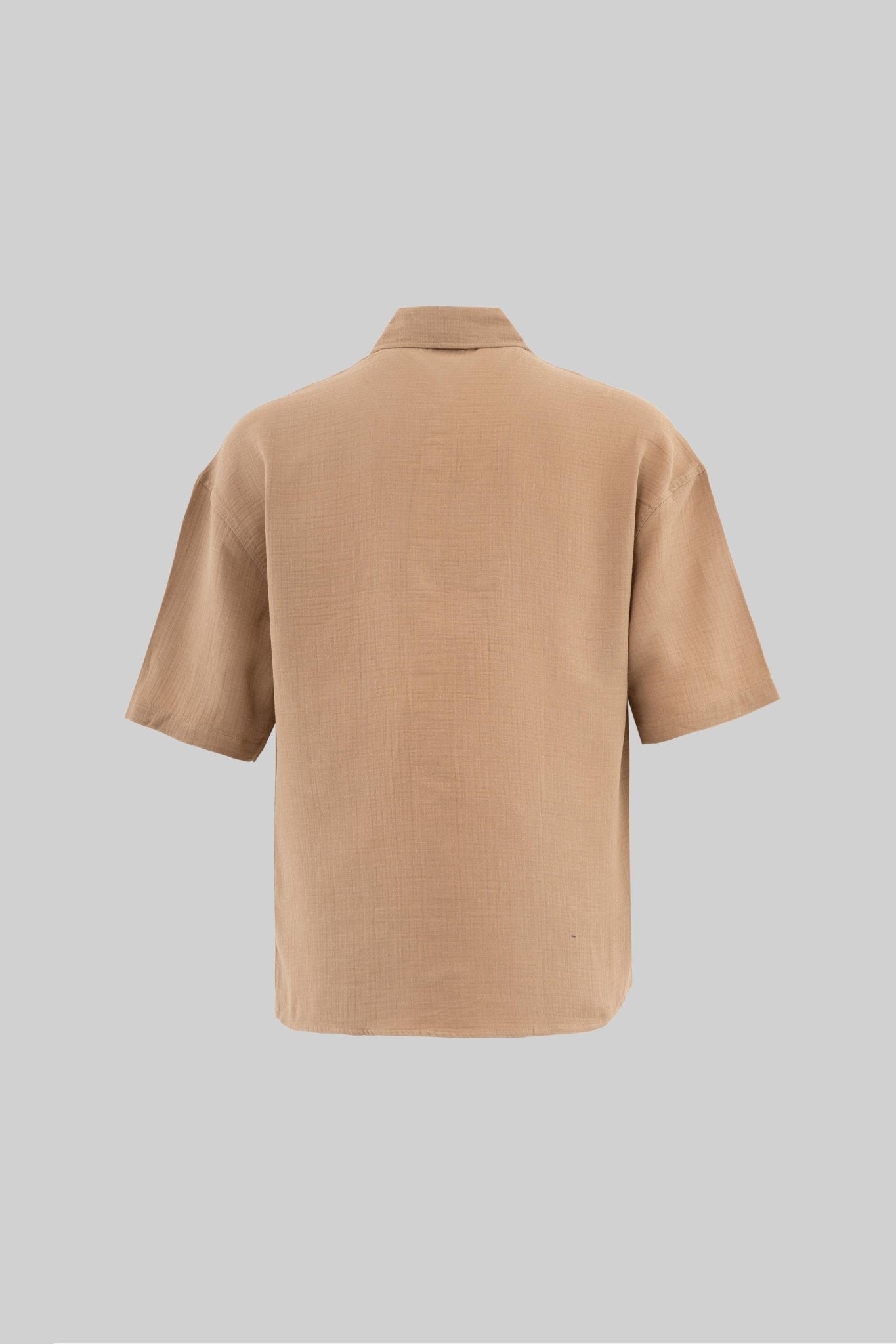 Erkek Basic Cotton Gömlek Camel