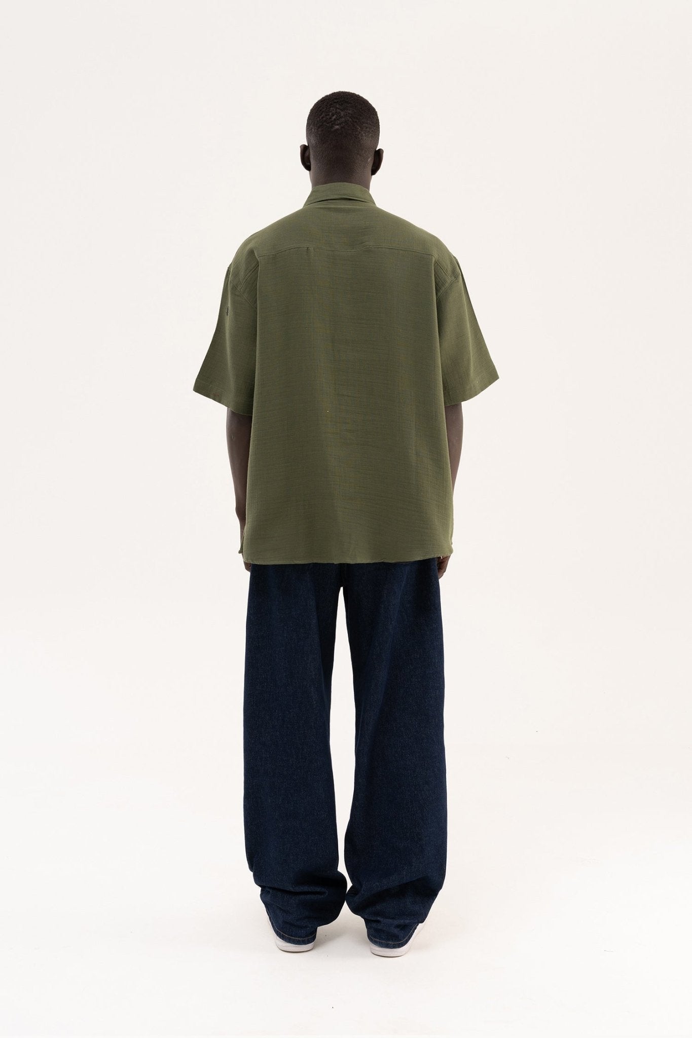 Erkek Basic Cotton Gömlek Haki