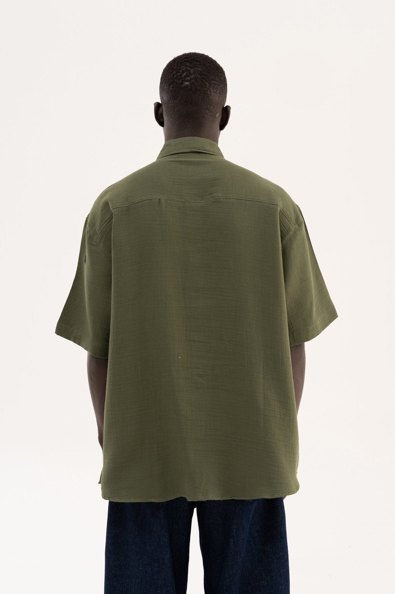Erkek Basic Cotton Gömlek Haki