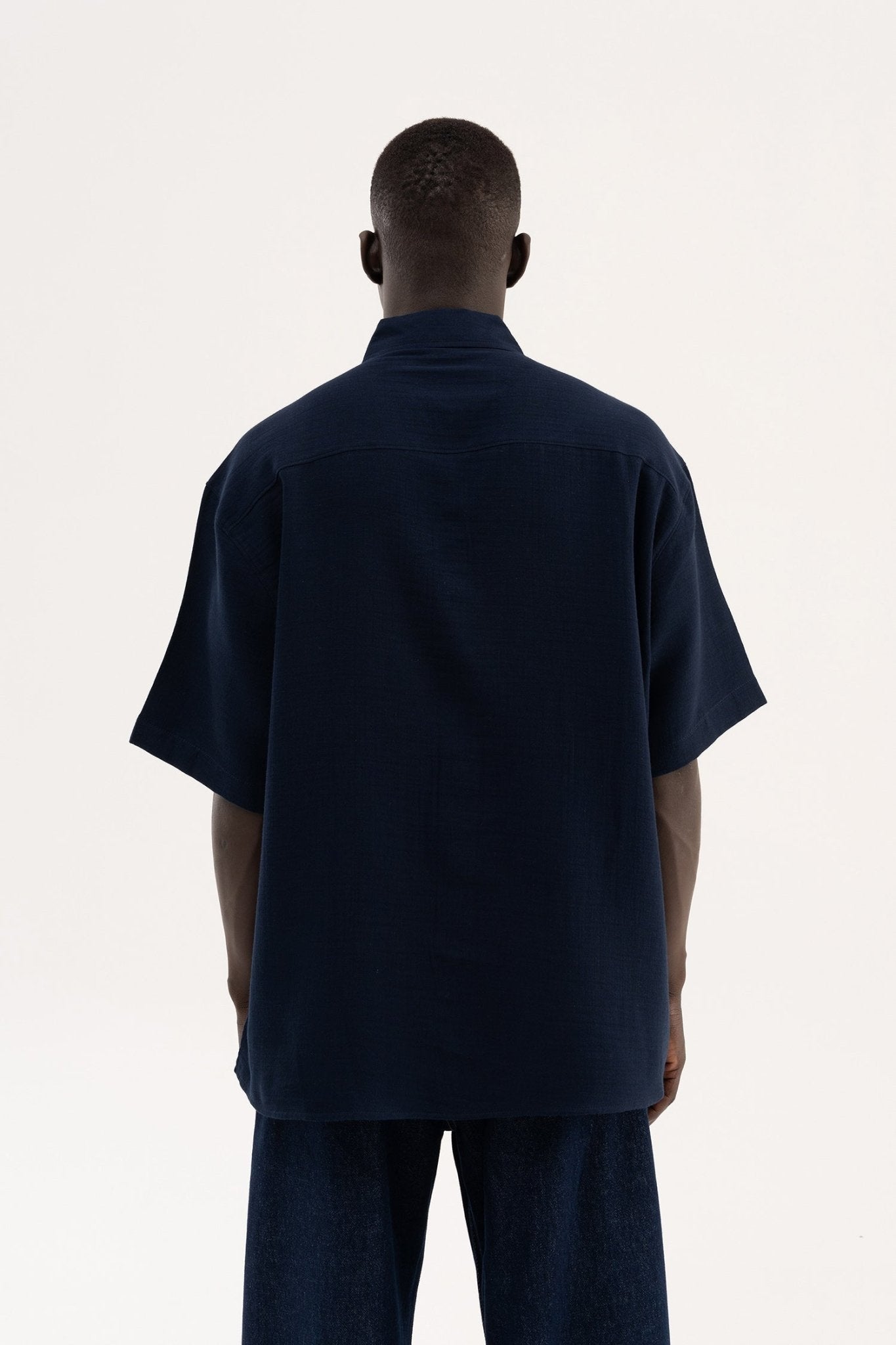 Erkek Basic Cotton Gömlek Lacivert