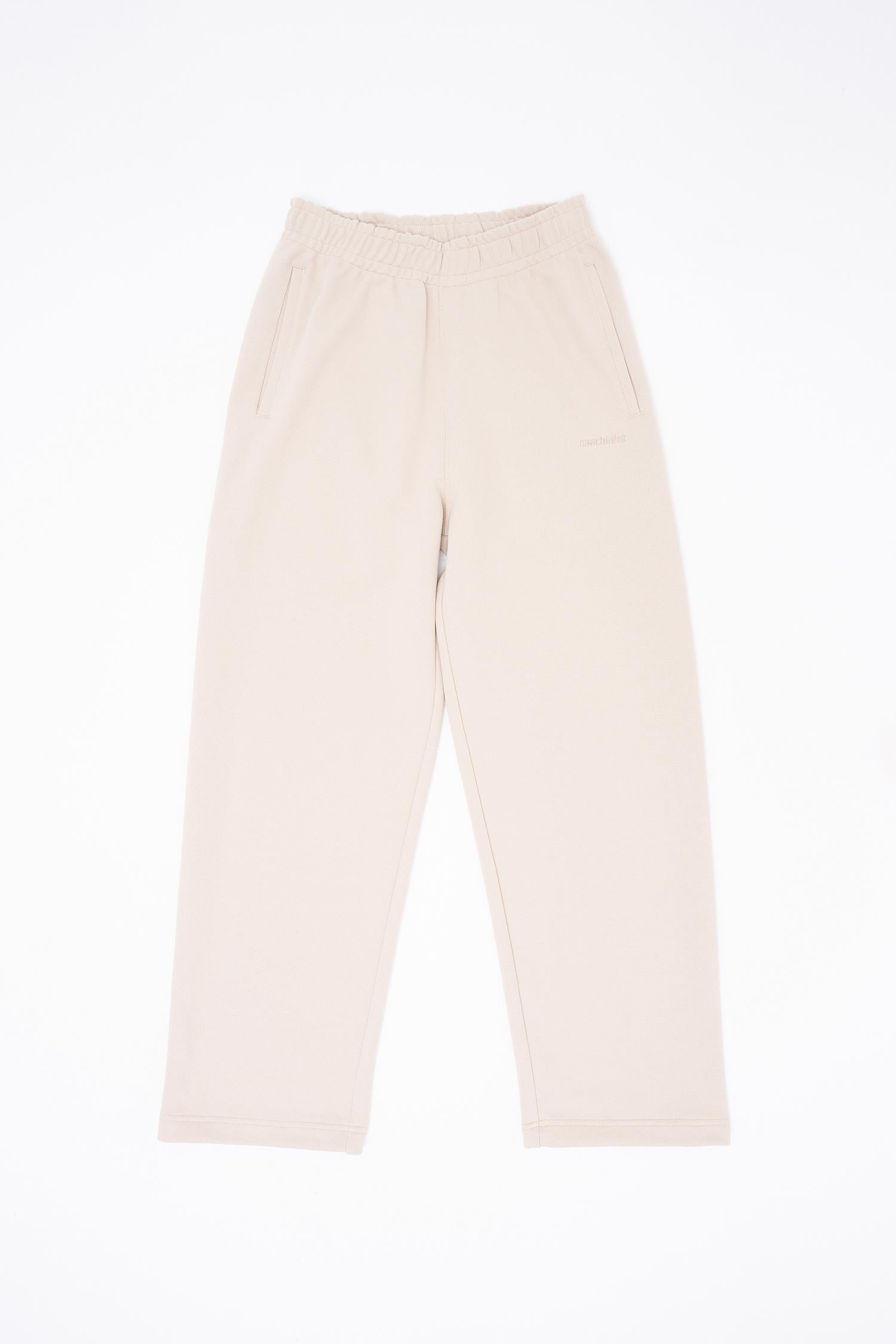 Erkek Basic Diagonal Baggy Eşofman Altı Açık Bej