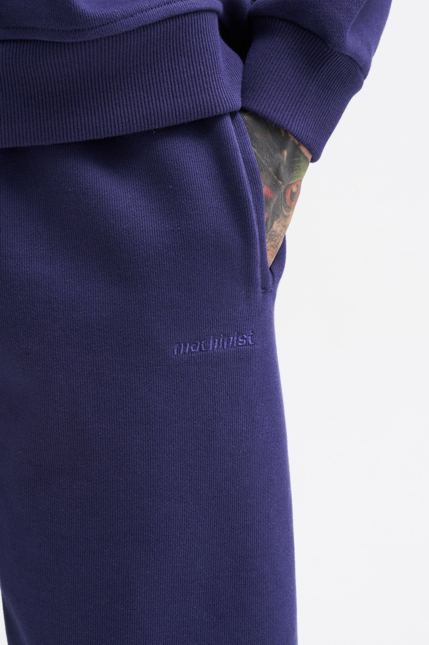 Erkek Basic Diagonal Baggy Eşofman Altı Gece Mavisi