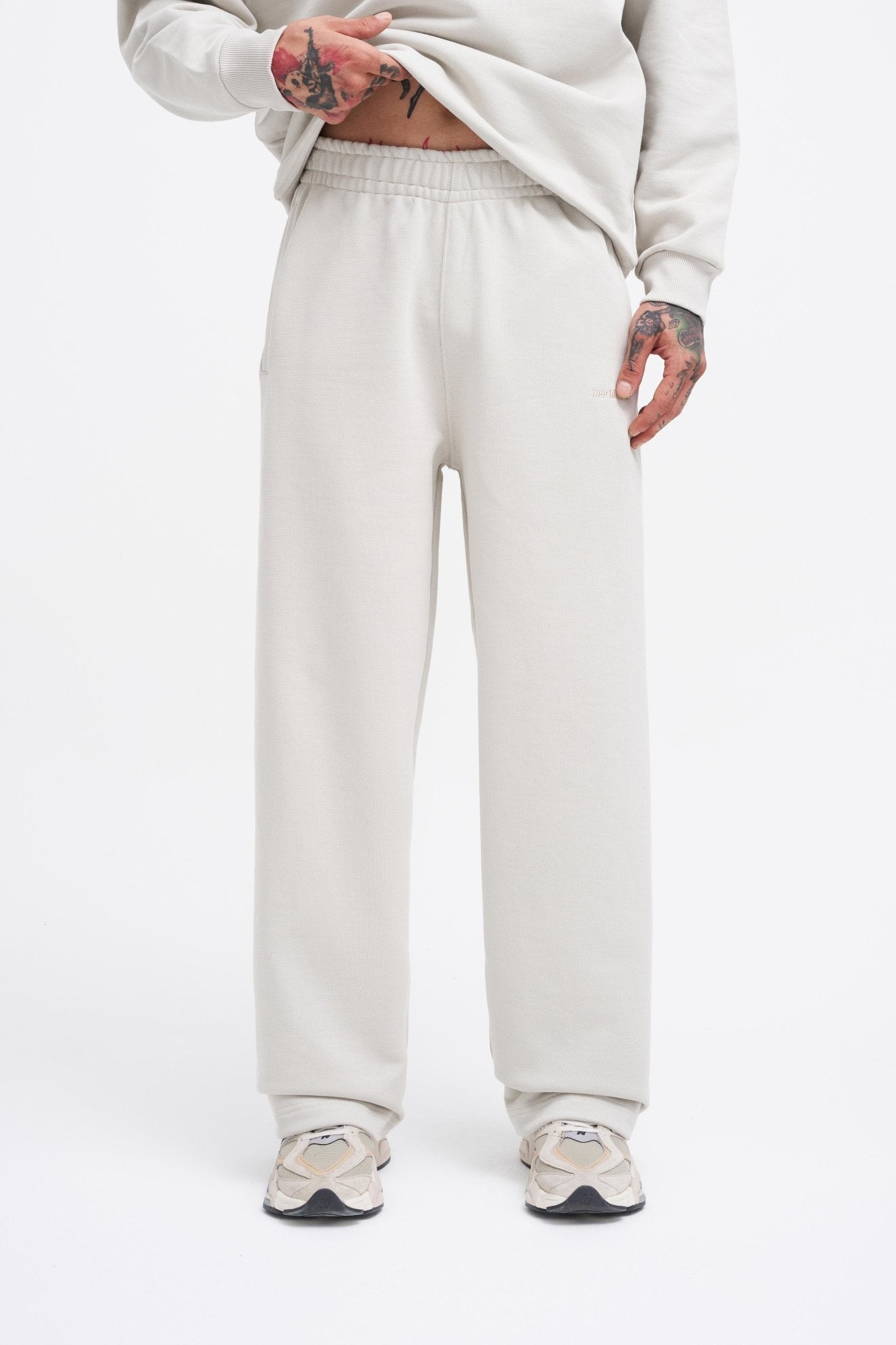 Erkek Basic Diagonal Baggy Eşofman Altı Uzay Grisi