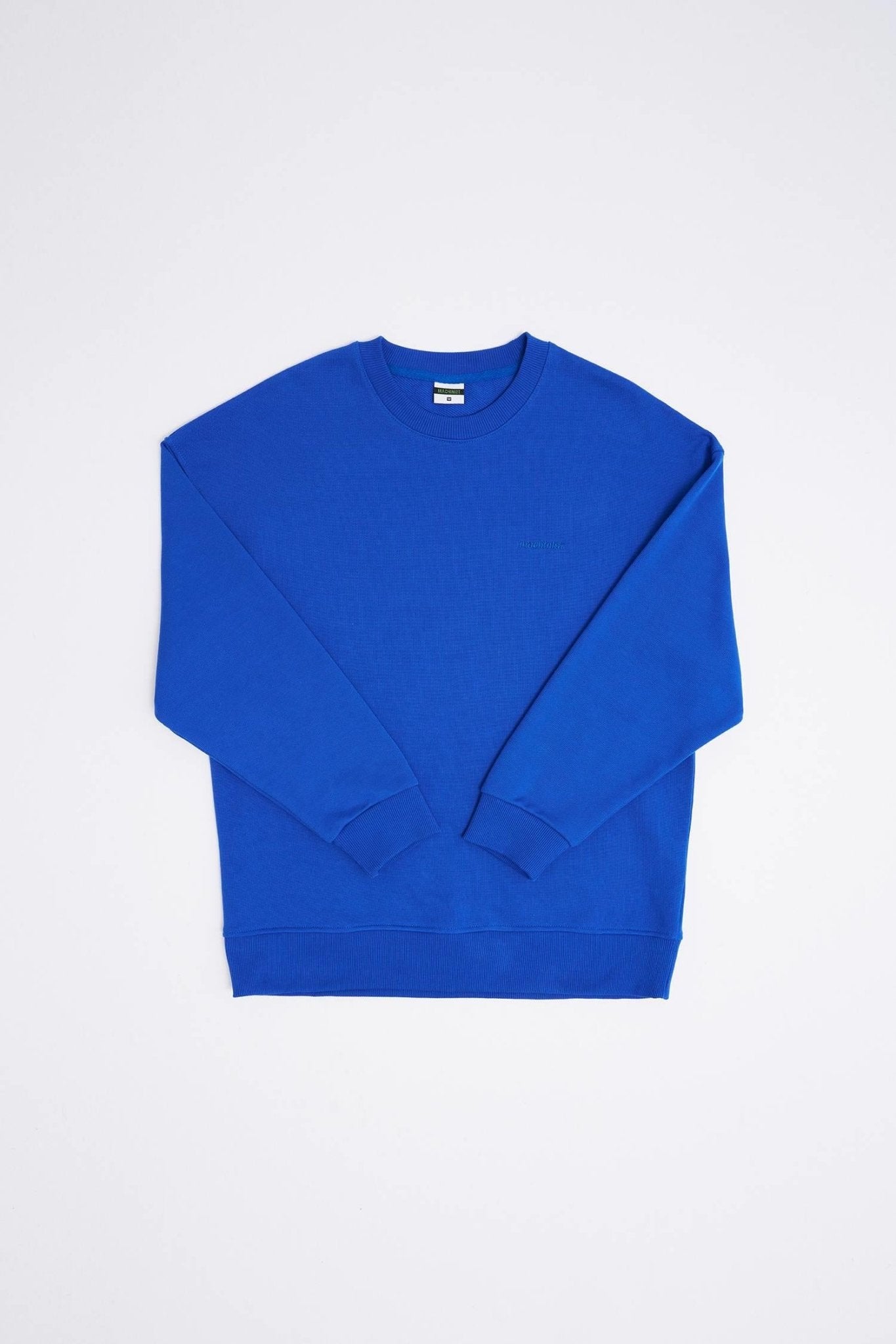 Erkek Basic Diagonal Swearshirt Açık Mavi