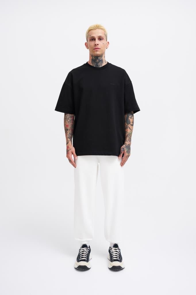 Erkek Basic Diagonel Jogger Eşofman Altı Ekru