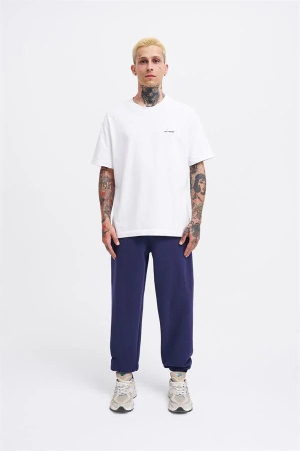 Erkek Basic Diagonel Jogger Eşofman Altı Gece Mavisi
