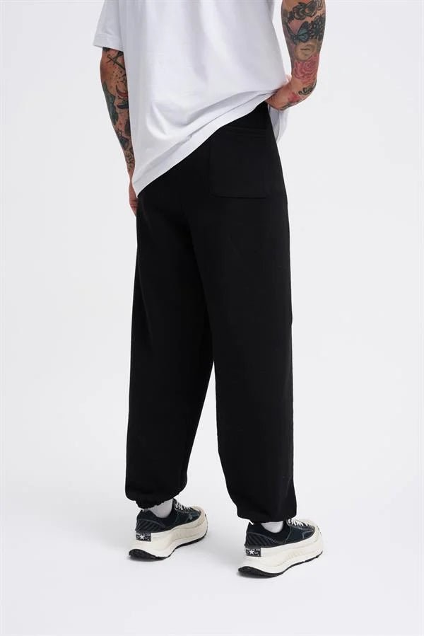 Erkek Basic Diagonel Jogger Eşofman Altı Siyah