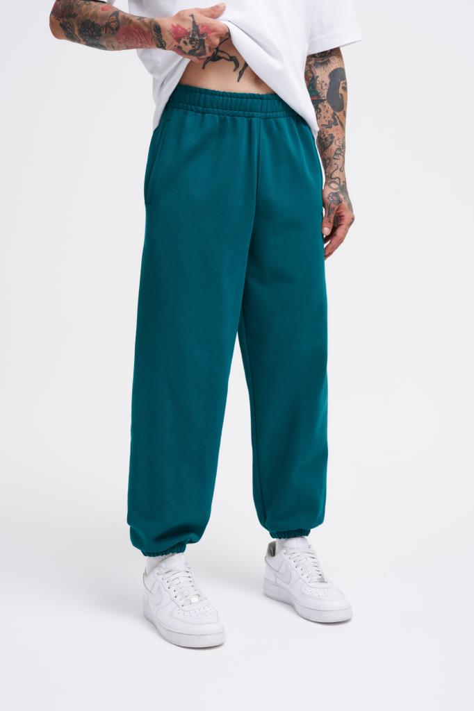 Erkek Basic Diagonel Jogger Eşofman Altı Yağ Yeşili