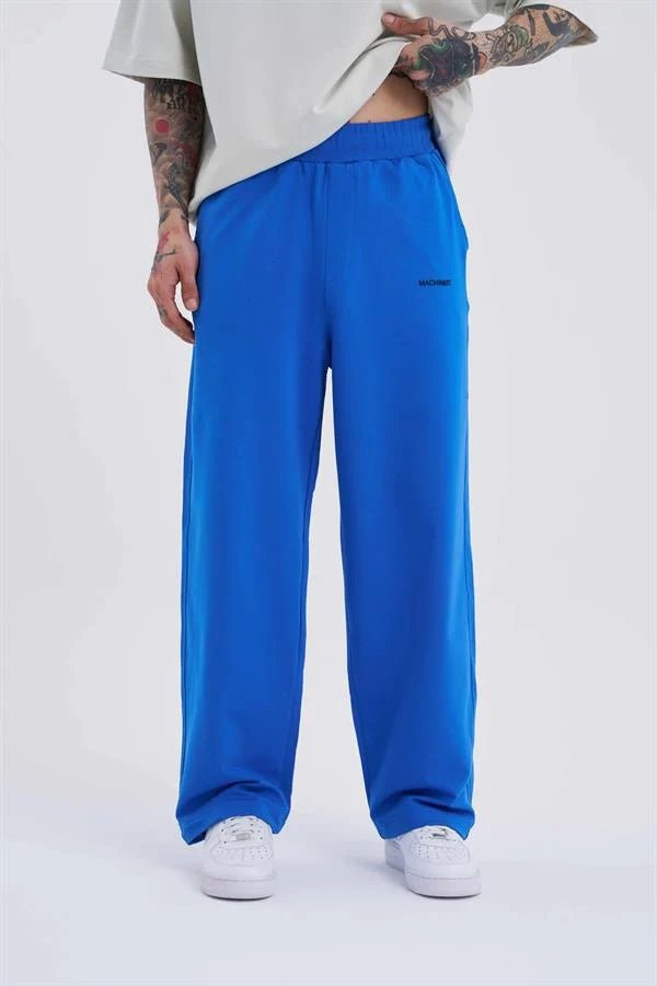Erkek Basic Oversize Baggy Eşofman Altı Açık Mavi