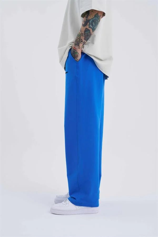 Erkek Basic Oversize Baggy Eşofman Altı Açık Mavi