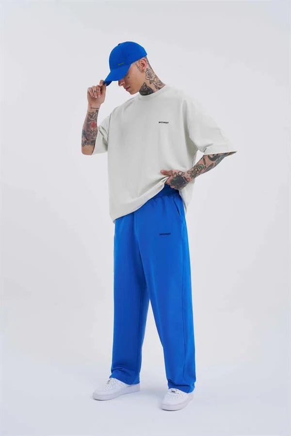 Erkek Basic Oversize Baggy Eşofman Altı Açık Mavi