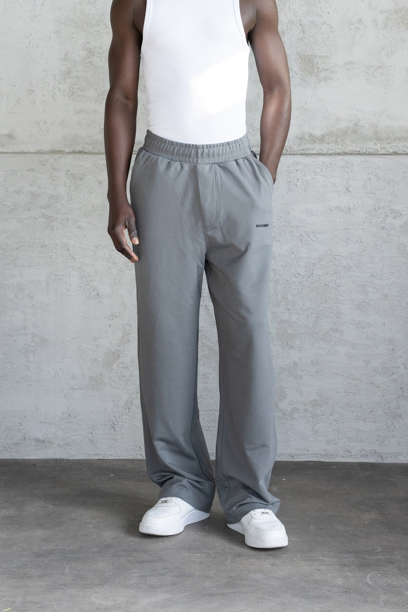 Erkek Basic Oversize Baggy Eşofman Altı Duman