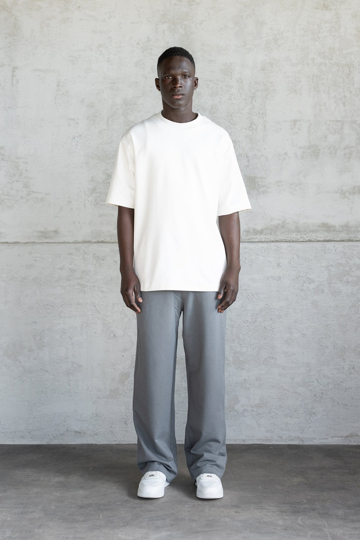 Erkek Basic Oversize Baggy Eşofman Altı Duman