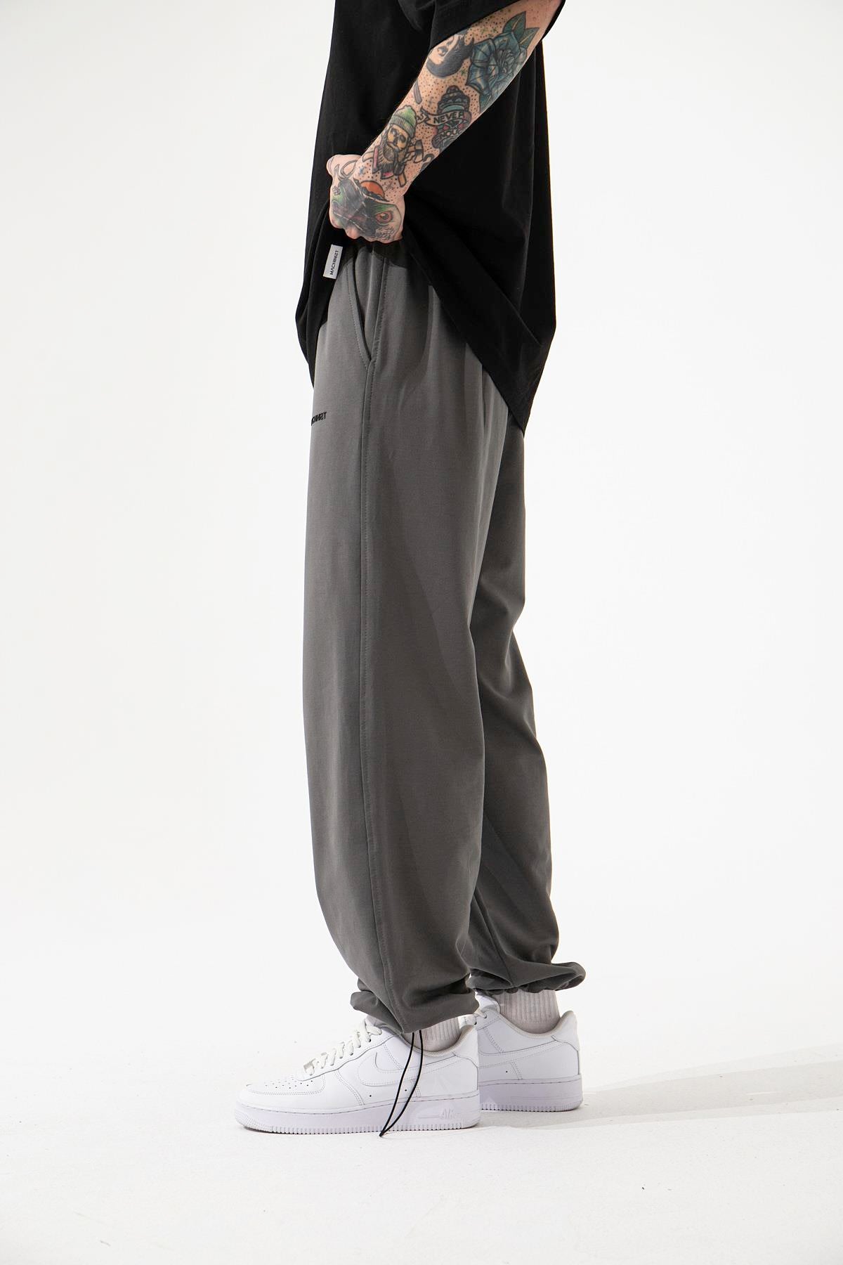Erkek Basic Oversize Baggy Eşofman Altı Duman