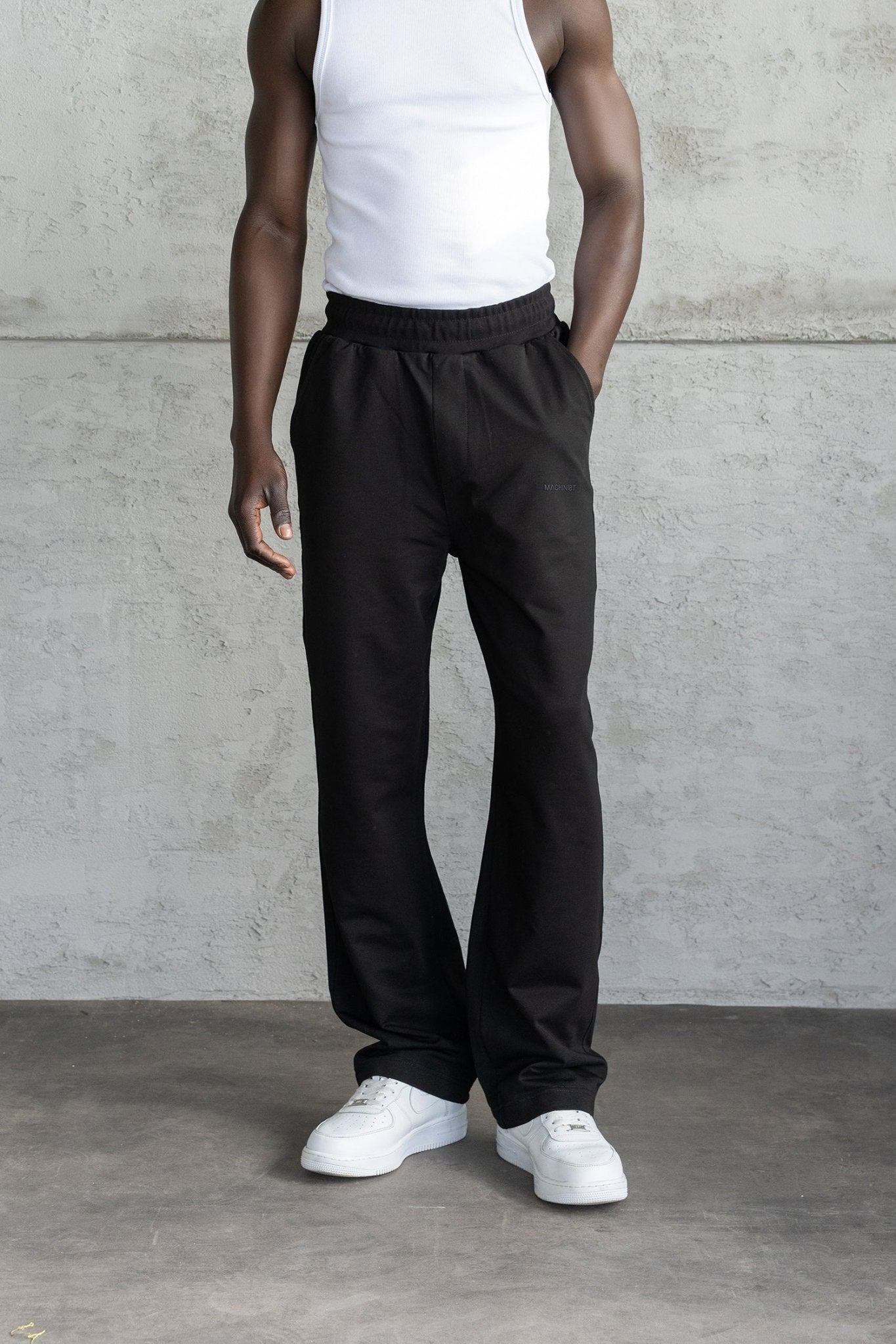 Erkek Basic Oversize Baggy Eşofman Altı Siyah