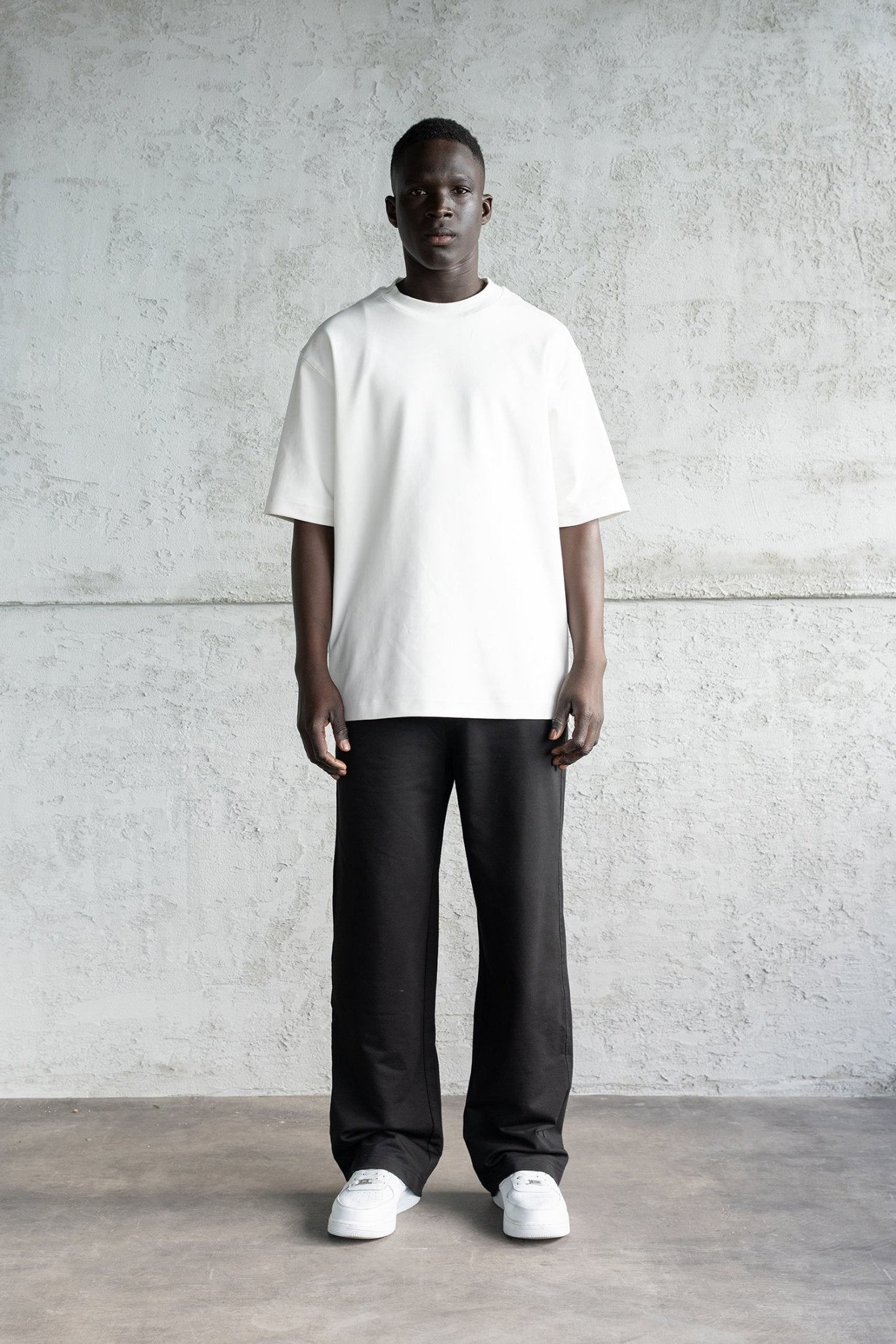 Erkek Basic Oversize Baggy Eşofman Altı Siyah