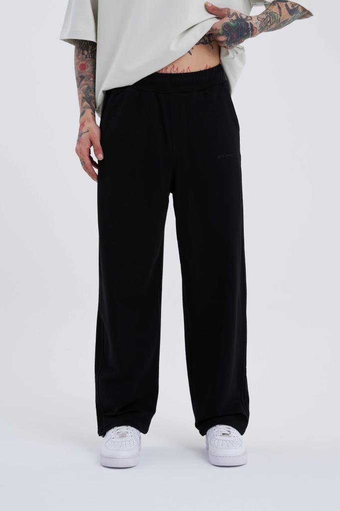 Erkek Basic Oversize Baggy Eşofman Altı Siyah