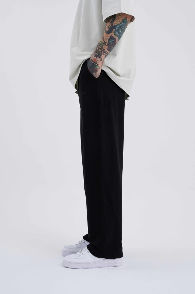 Erkek Basic Oversize Baggy Eşofman Altı Siyah