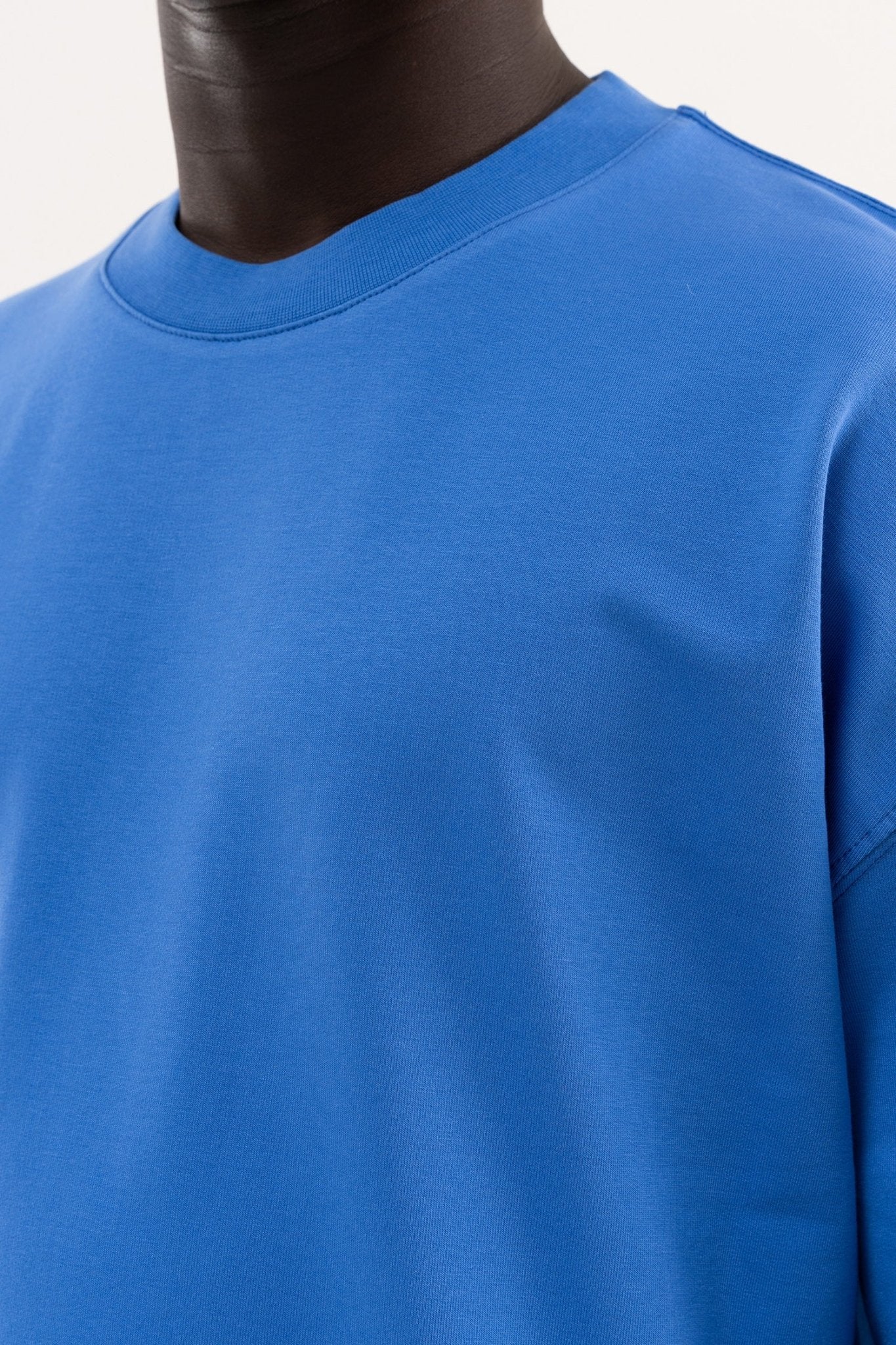 Erkek Basic Oversize Tişört Açık Mavi