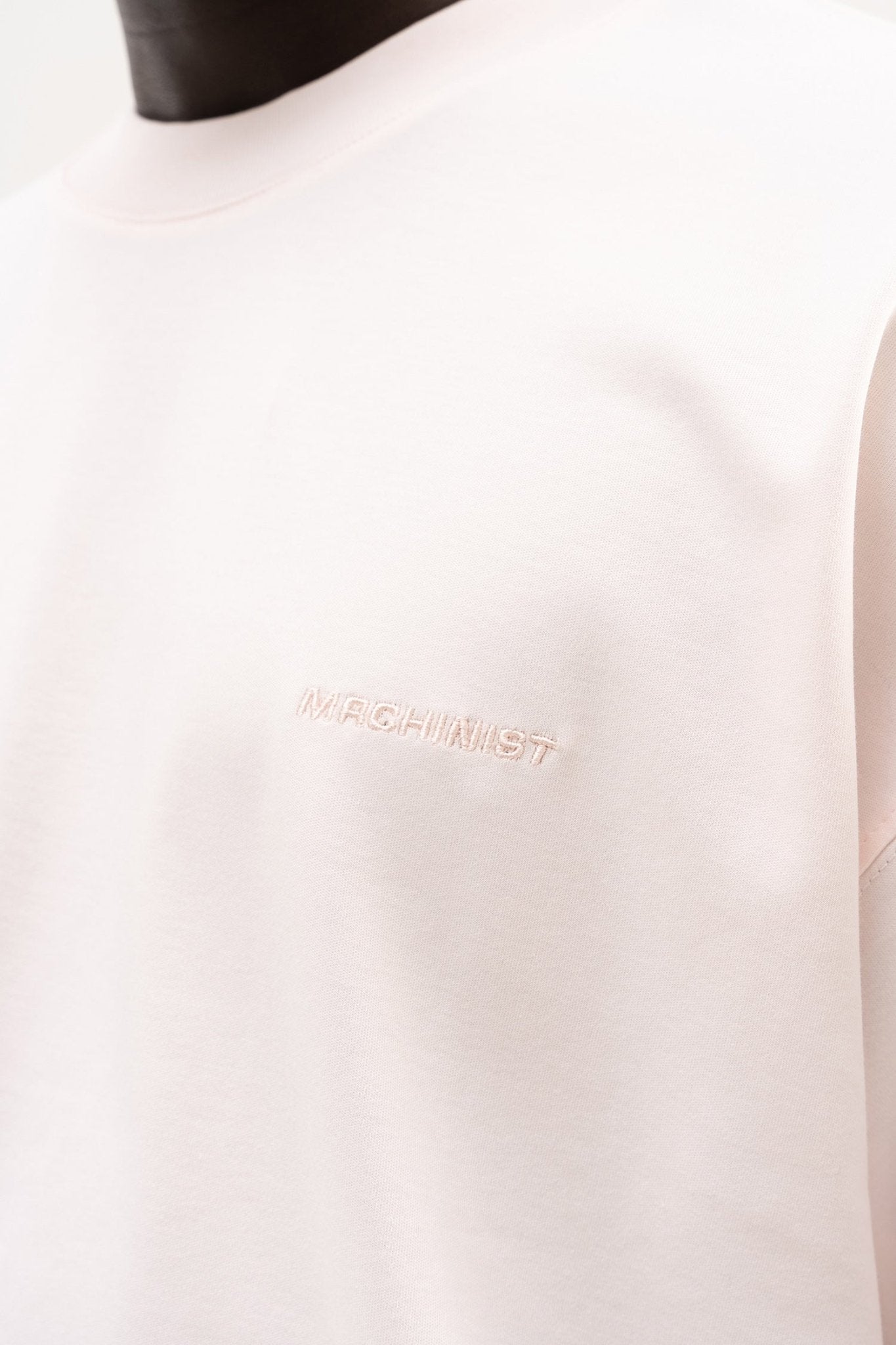 Erkek Basic Oversize Tişört Açık Pembe