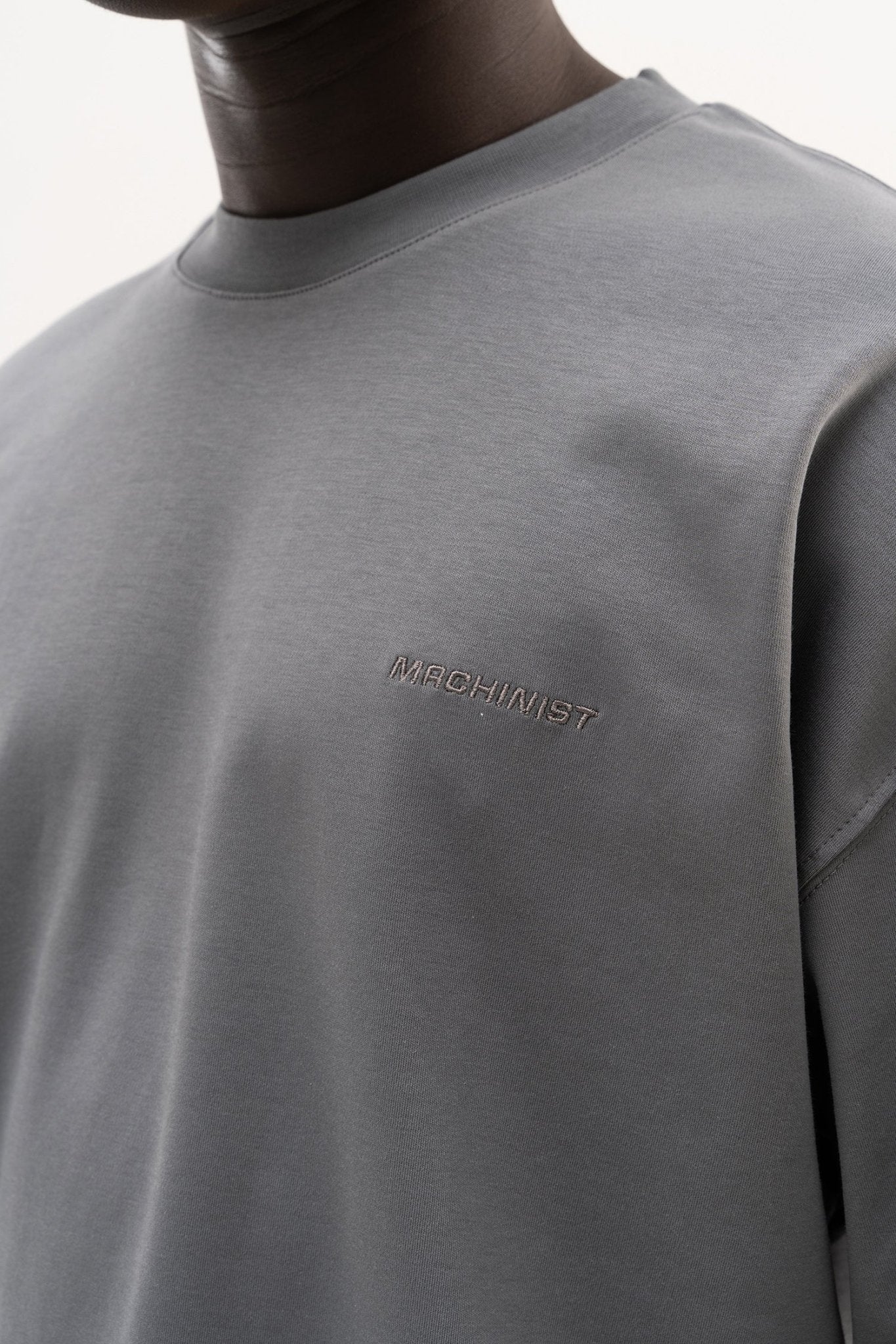 Erkek Basic Oversize Tişört Duman