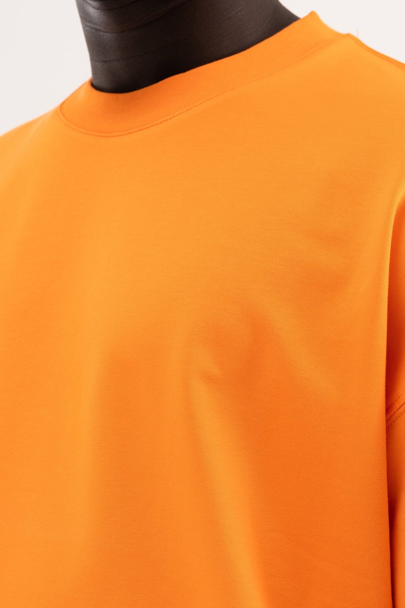 Erkek Basic Oversize Tişört Elektrik - Turuncu