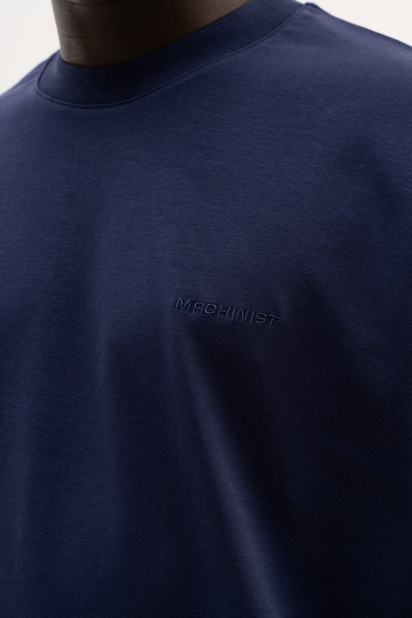 Erkek Basic Oversize Tişört Gece Mavisi